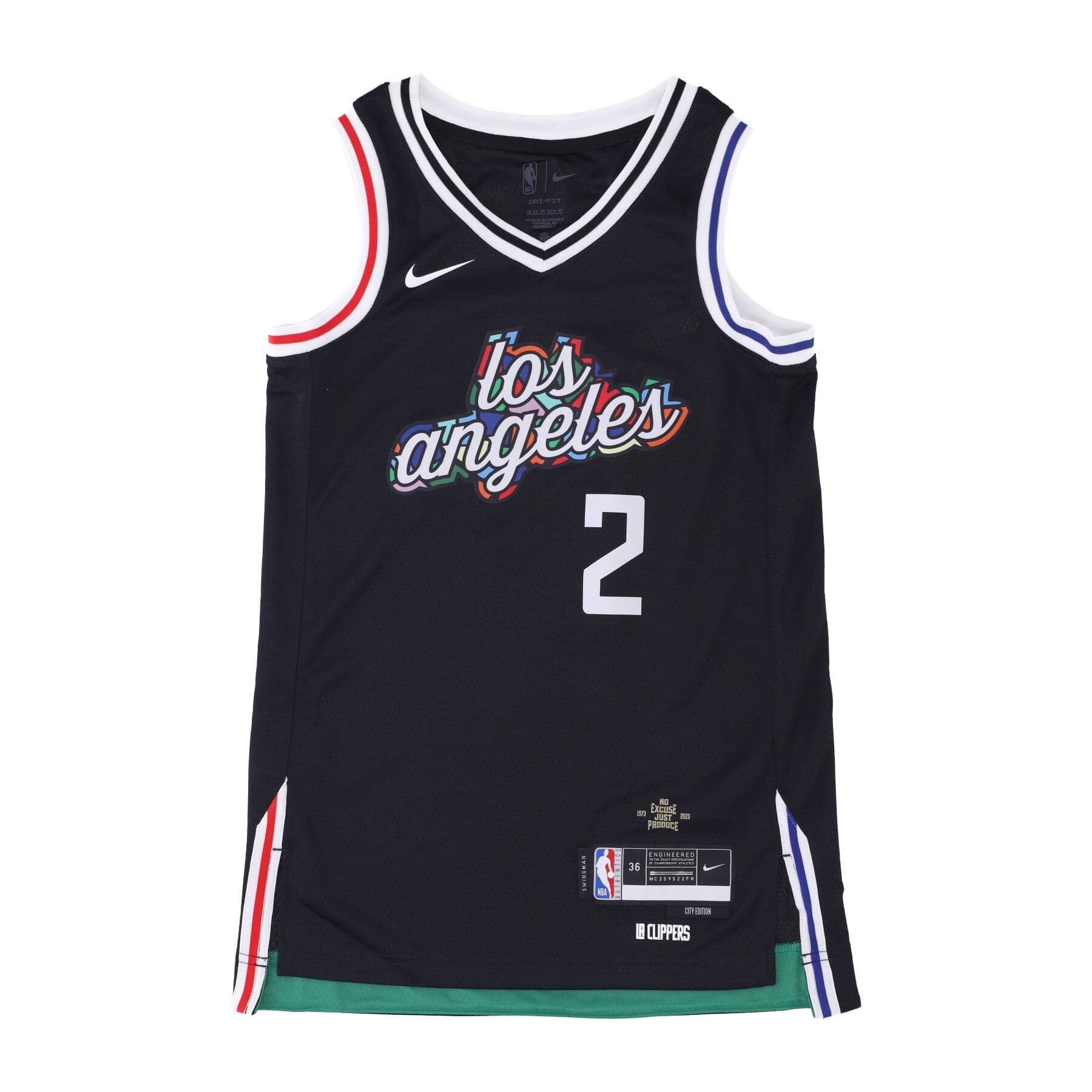 Men's Basketball Tank Top Nba Dri Fit Swingman Jersey City Edition No 2 Kawhi Leonard Loscli Black