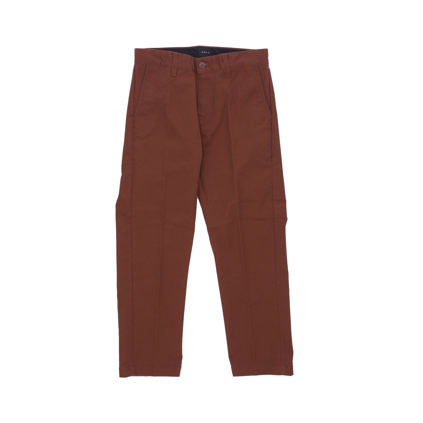 Long Men's Straggler Flooded Pants Sepia Brown