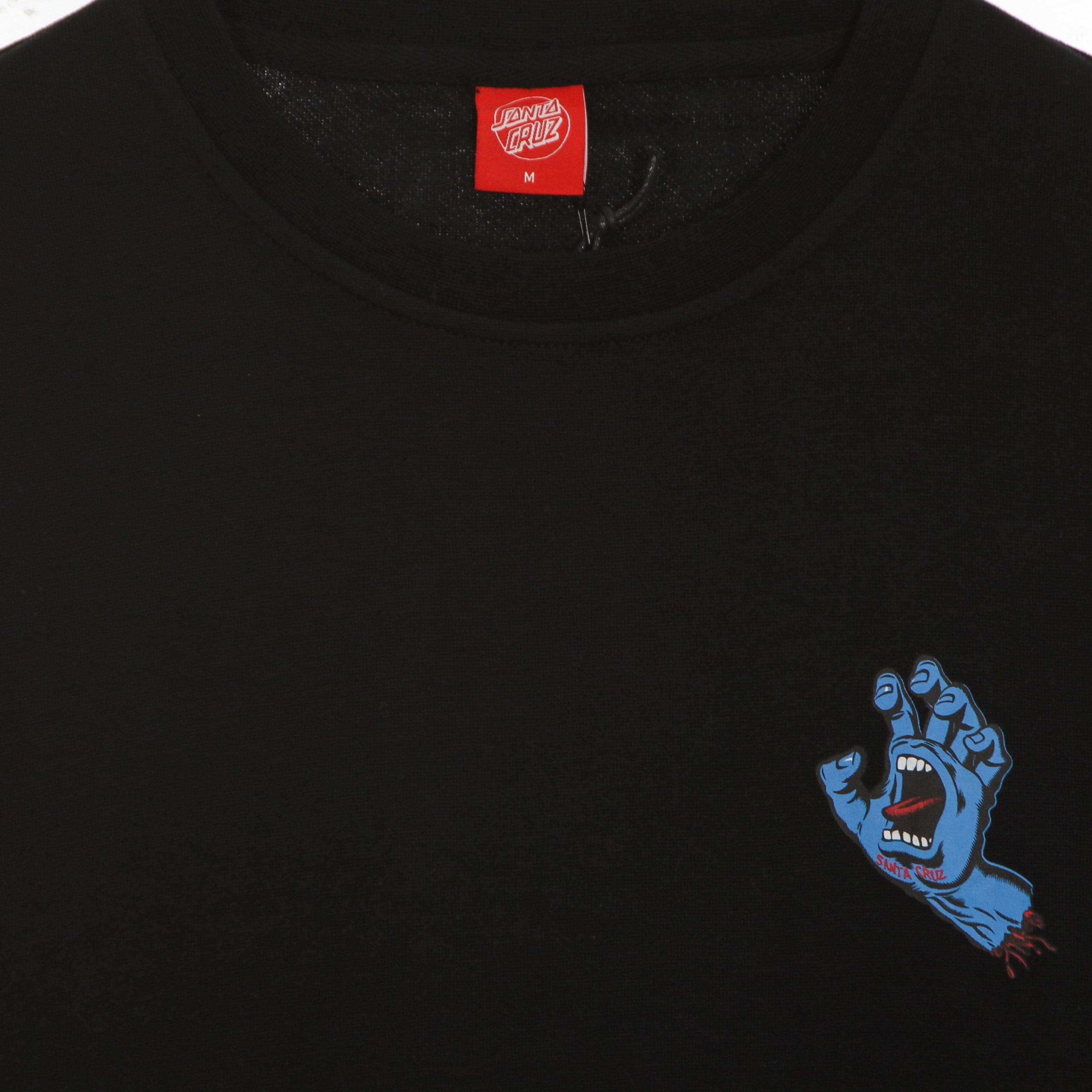 Men's Crewneck Sweatshirt Screaming Hand Chest Crew Black