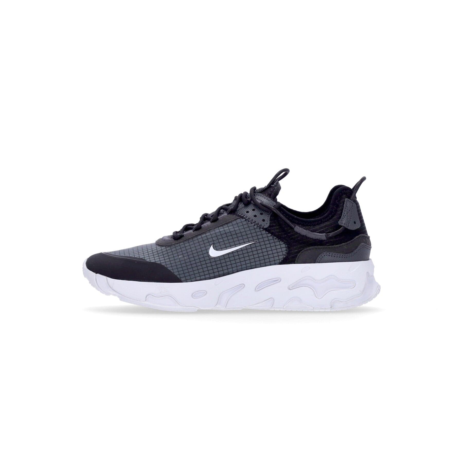 React Live Men's Low Shoe Black/white/dk Smoke Grey