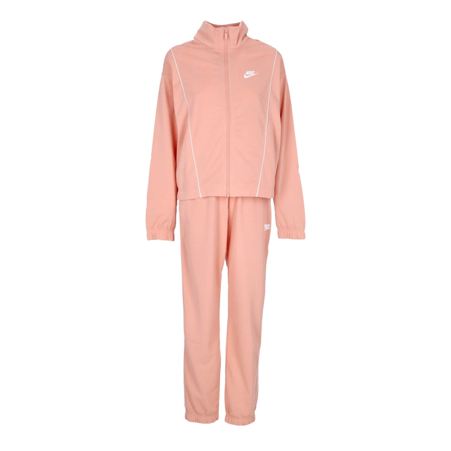 Women's Tracksuit Set W Essential Tracksuit Lt Madder Root/white/white