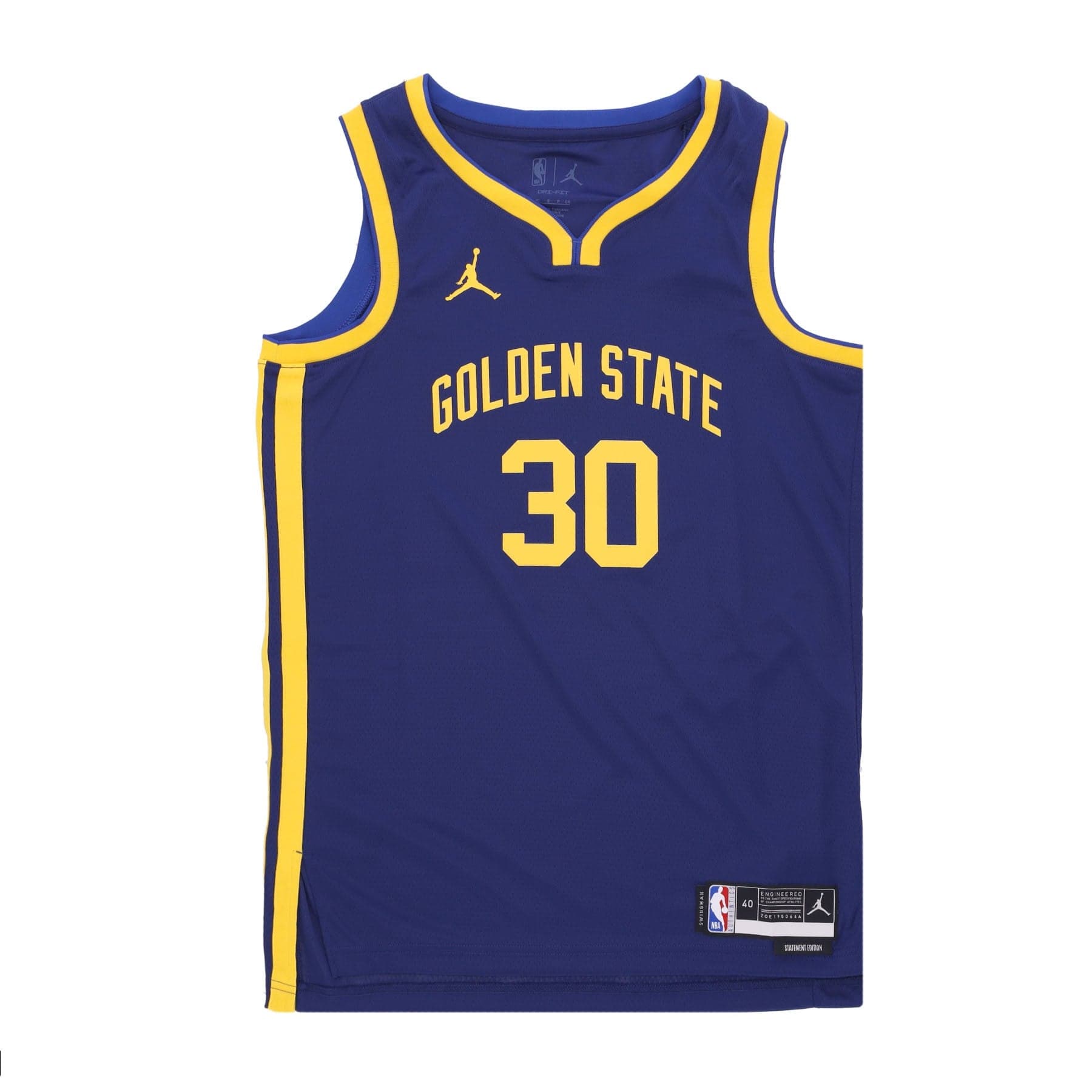 Men's Basketball Tank Top Nba Statement 22 Dri-fit Swingman Jersey No 30 Stephen Curry Golwar Loyal Blue
