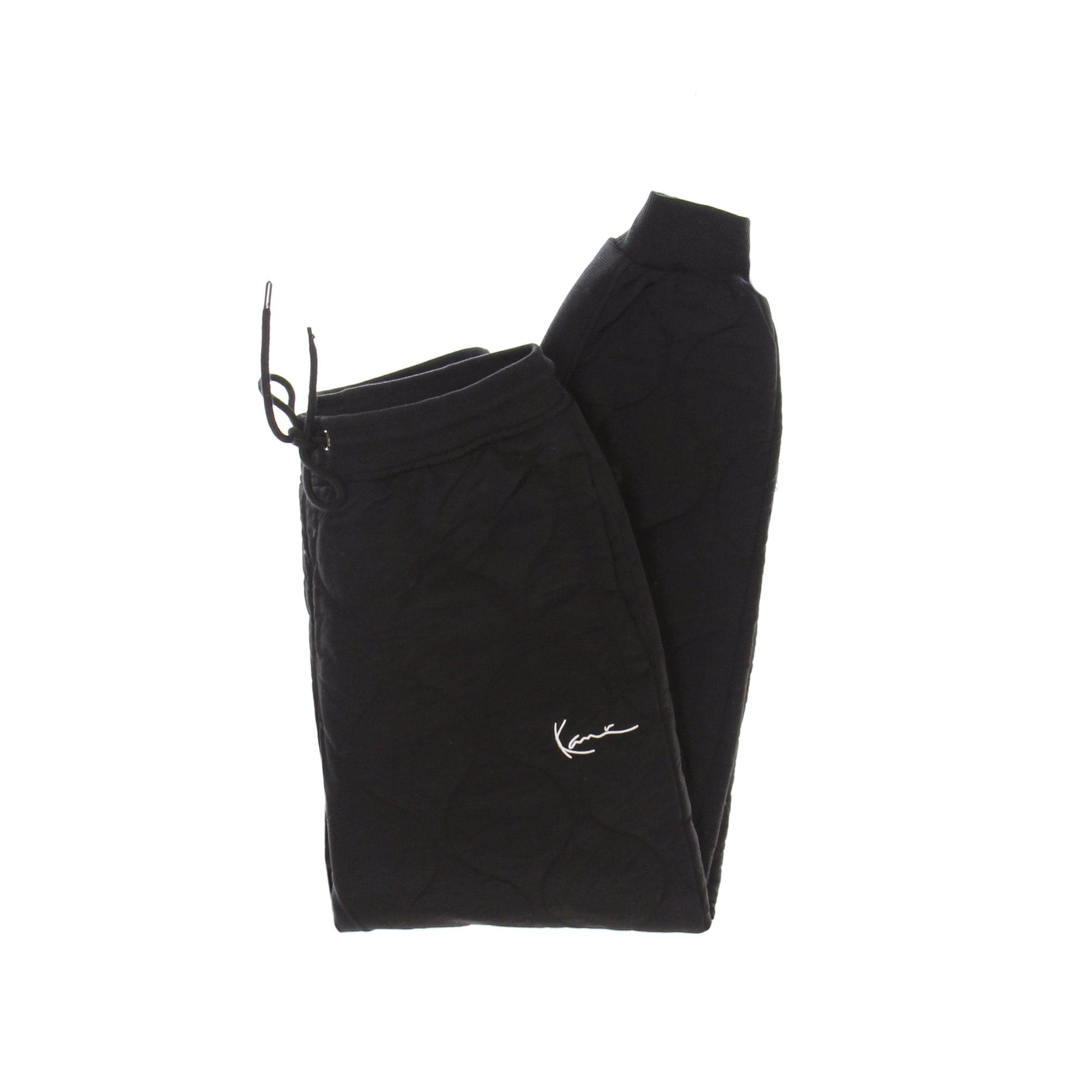 Men's Tracksuit Pants Small Signature Quilted Pants Black