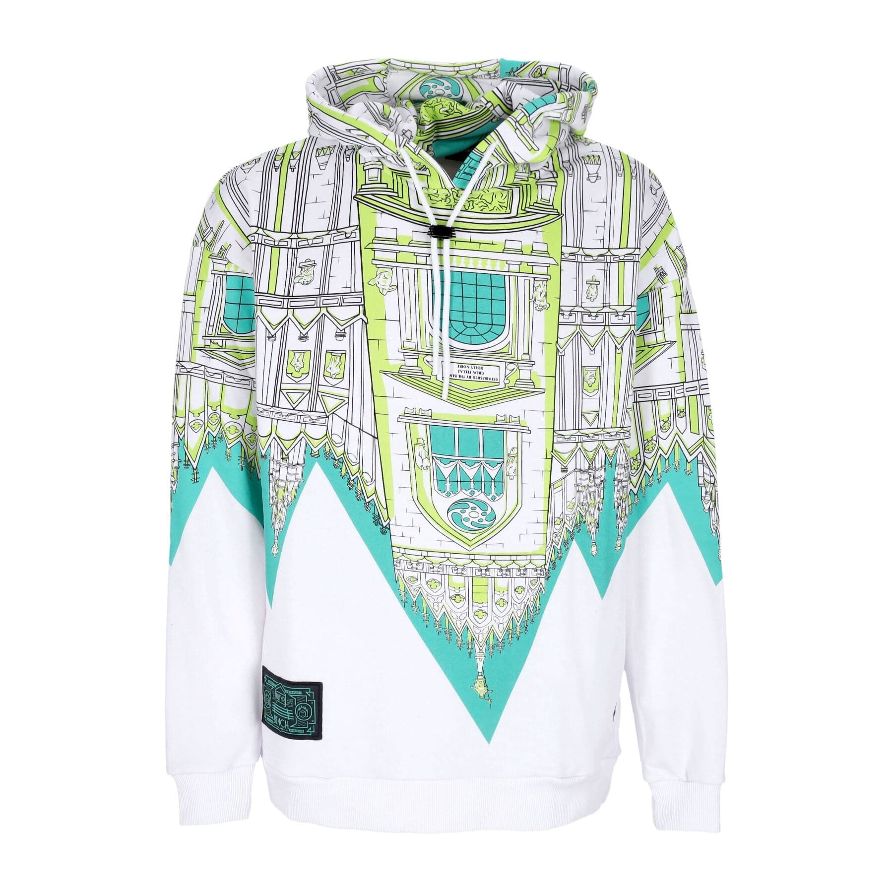 Men's Lightweight Hooded Sweatshirt Bench Duomo Over Hoodie White