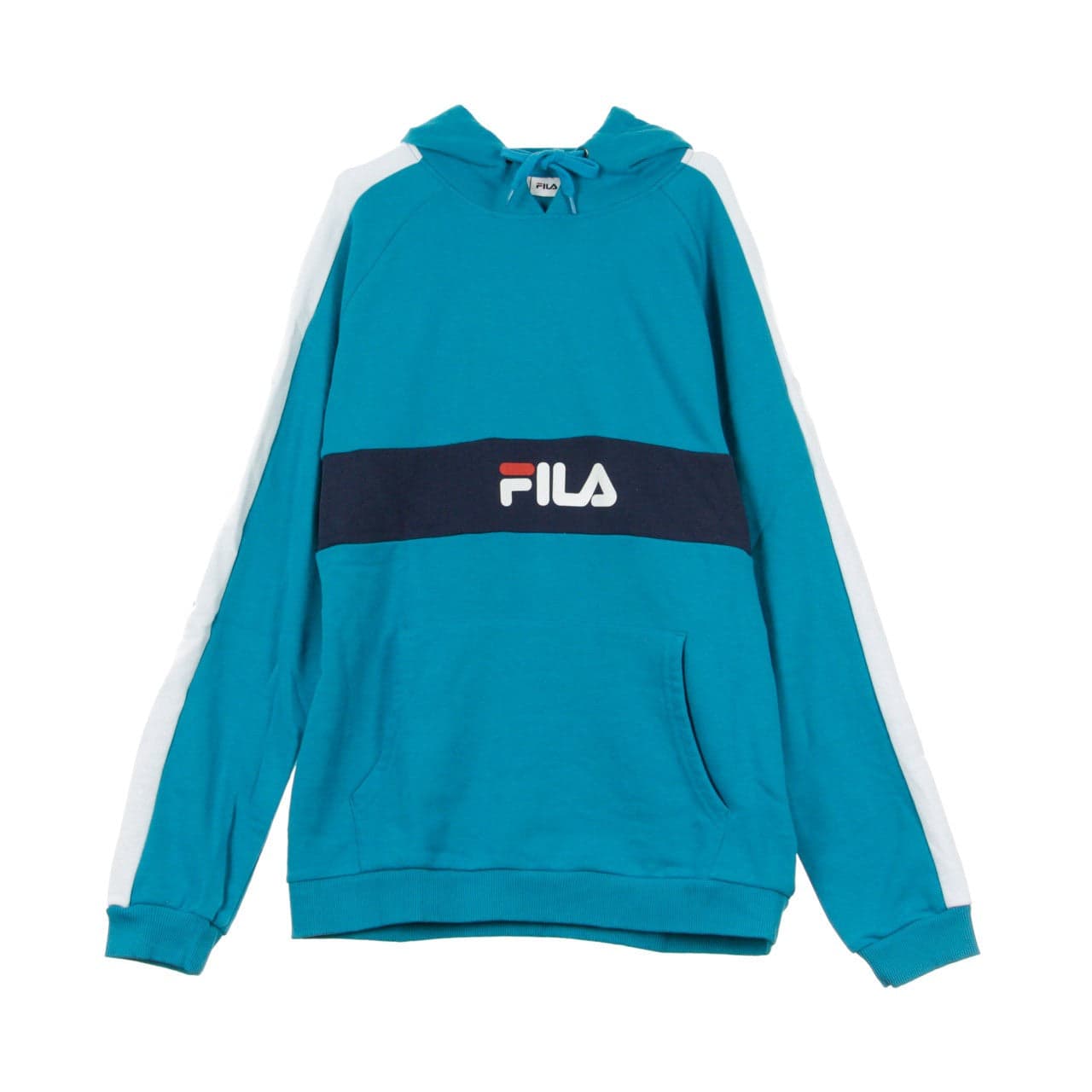 Jeremy Men's Lightweight Hooded Sweatshirt Caribbean Sea/bright White/black Iris