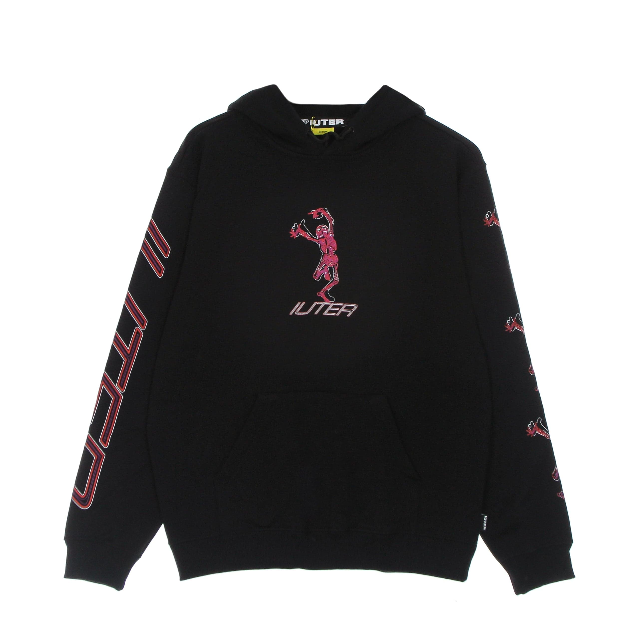 Men's Skeleton Hoodie Black