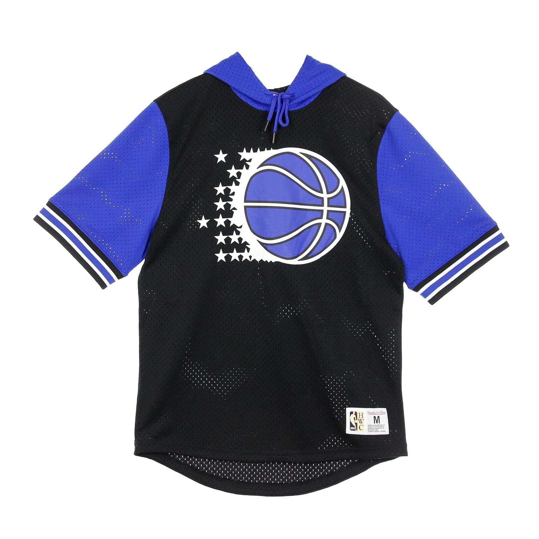 Lightweight Hoodie Short Sleeve Men Nba Buzzer Beater Mesh Hoody Hardwood Classics Orlmag Original Team Colors