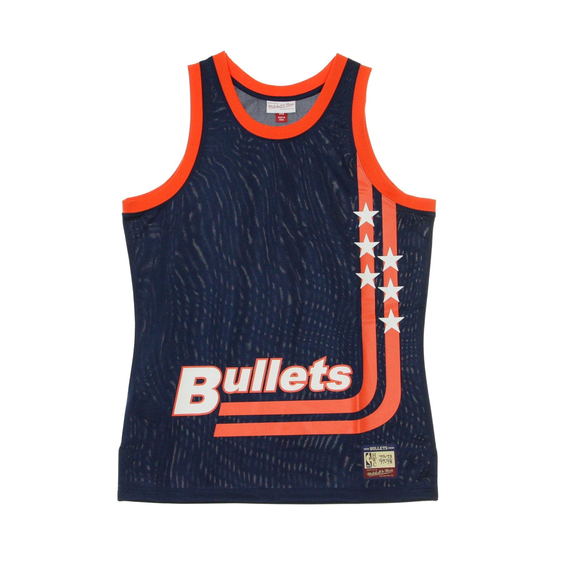 Men's Basketball Vest Nba Team Heritage Tank 1970-77 Wasbul