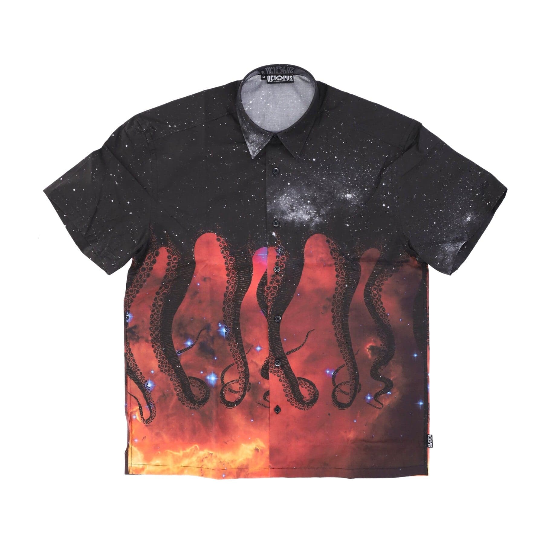 Galaxy Shirt Men's Short Sleeve Shirt Black