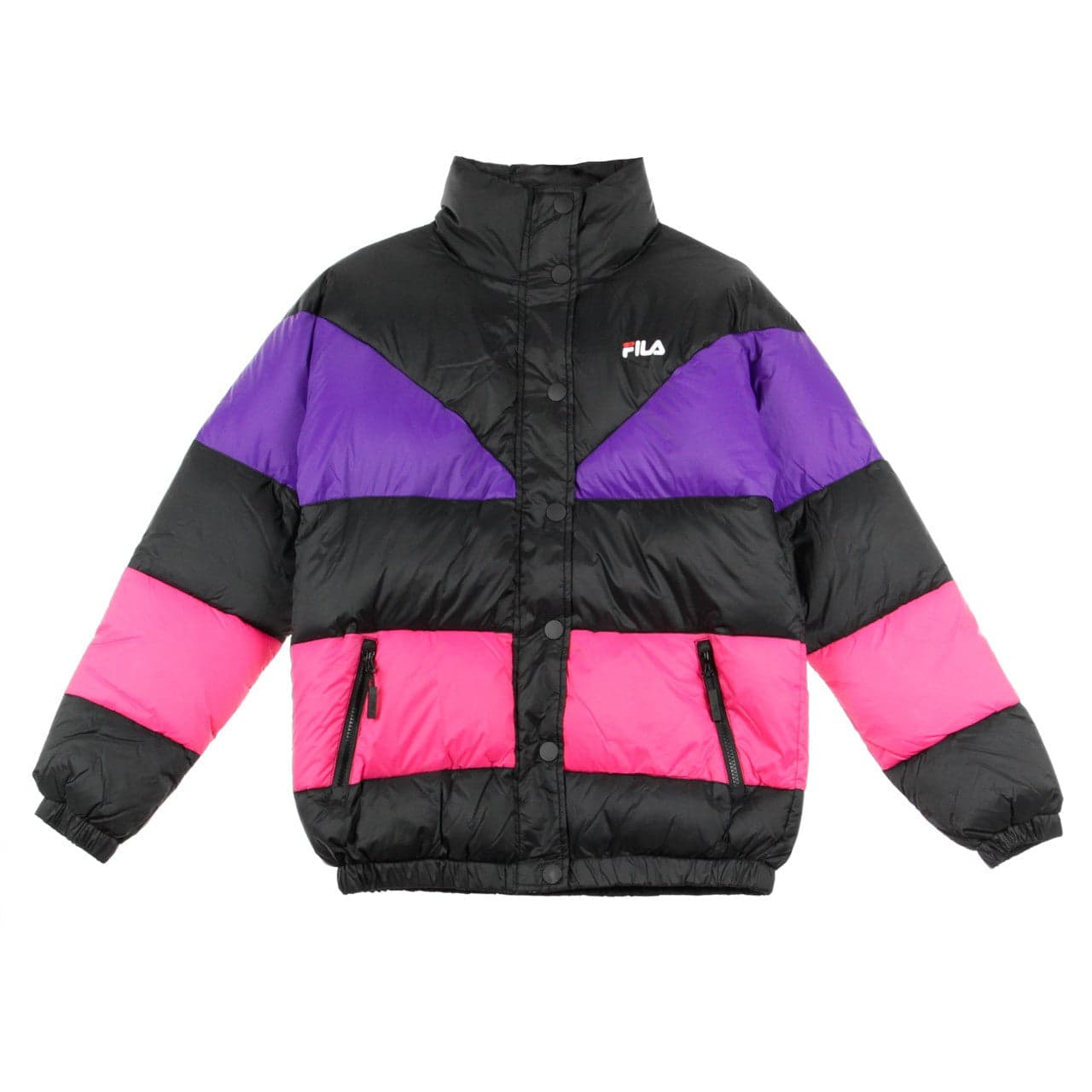 Reilly Black/tillandsia Purple/pink Yarrow Women's Down Jacket