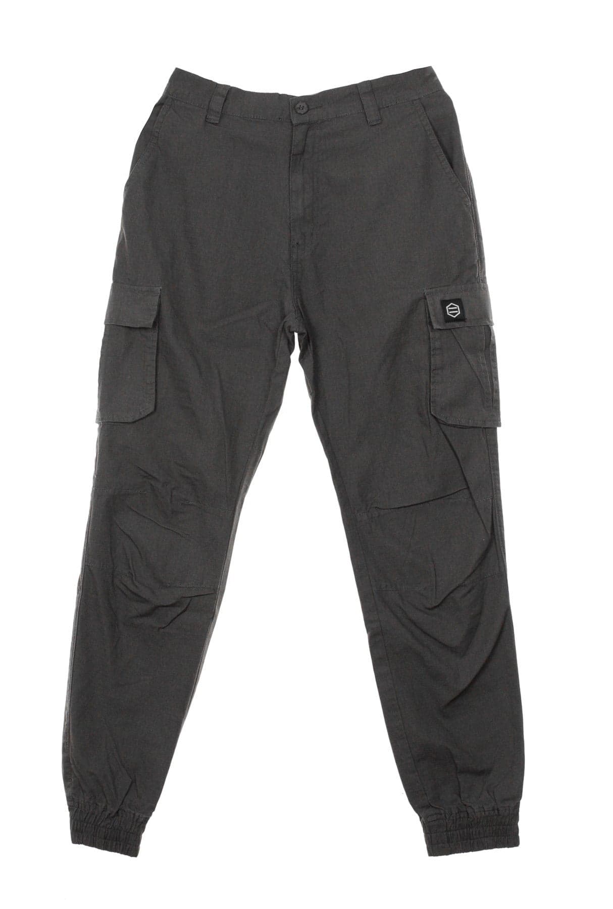 Long Men's Cargo Ripstop Pants Anthracite