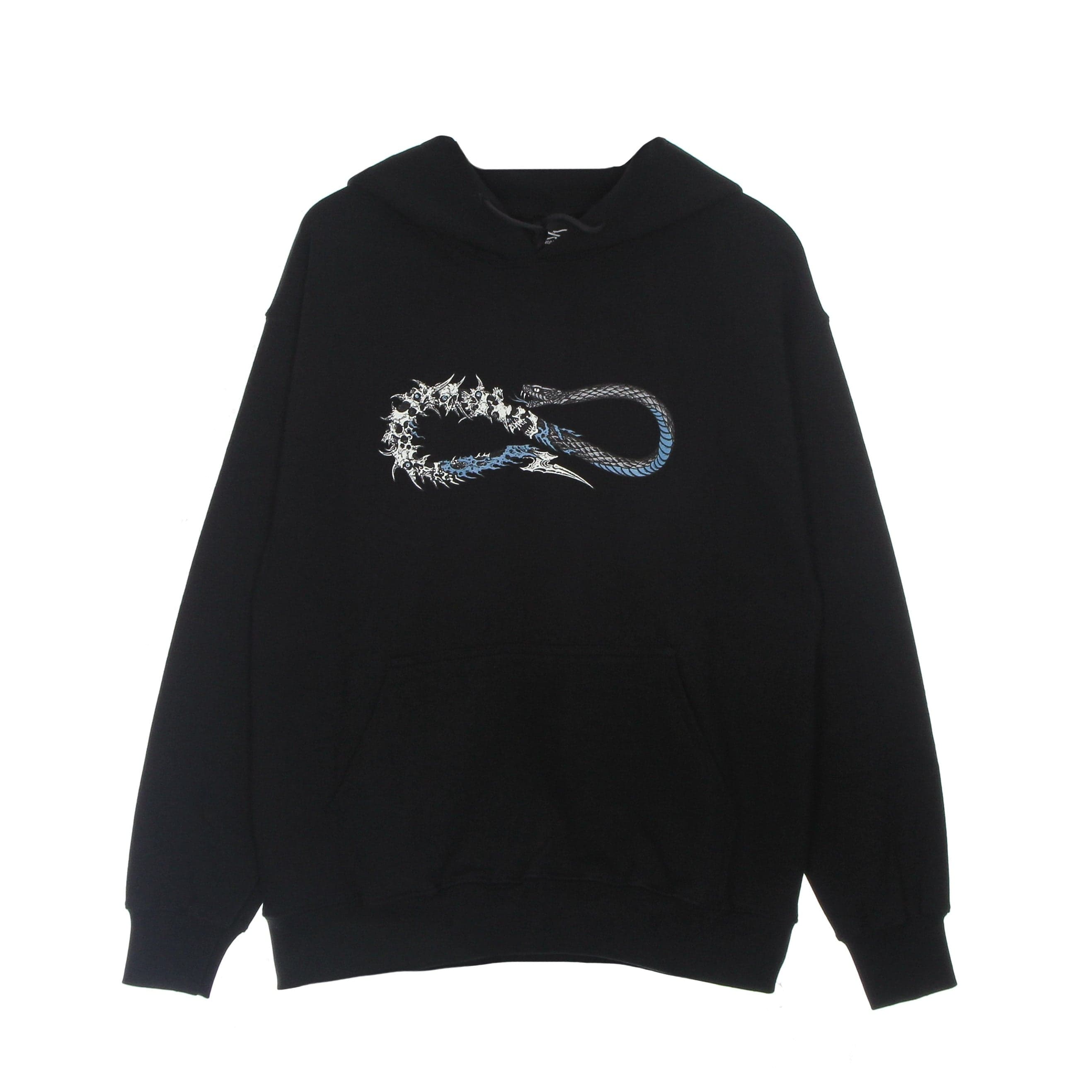 Men's Lightweight Hoodie Skullsnake Logo Hoodie Black