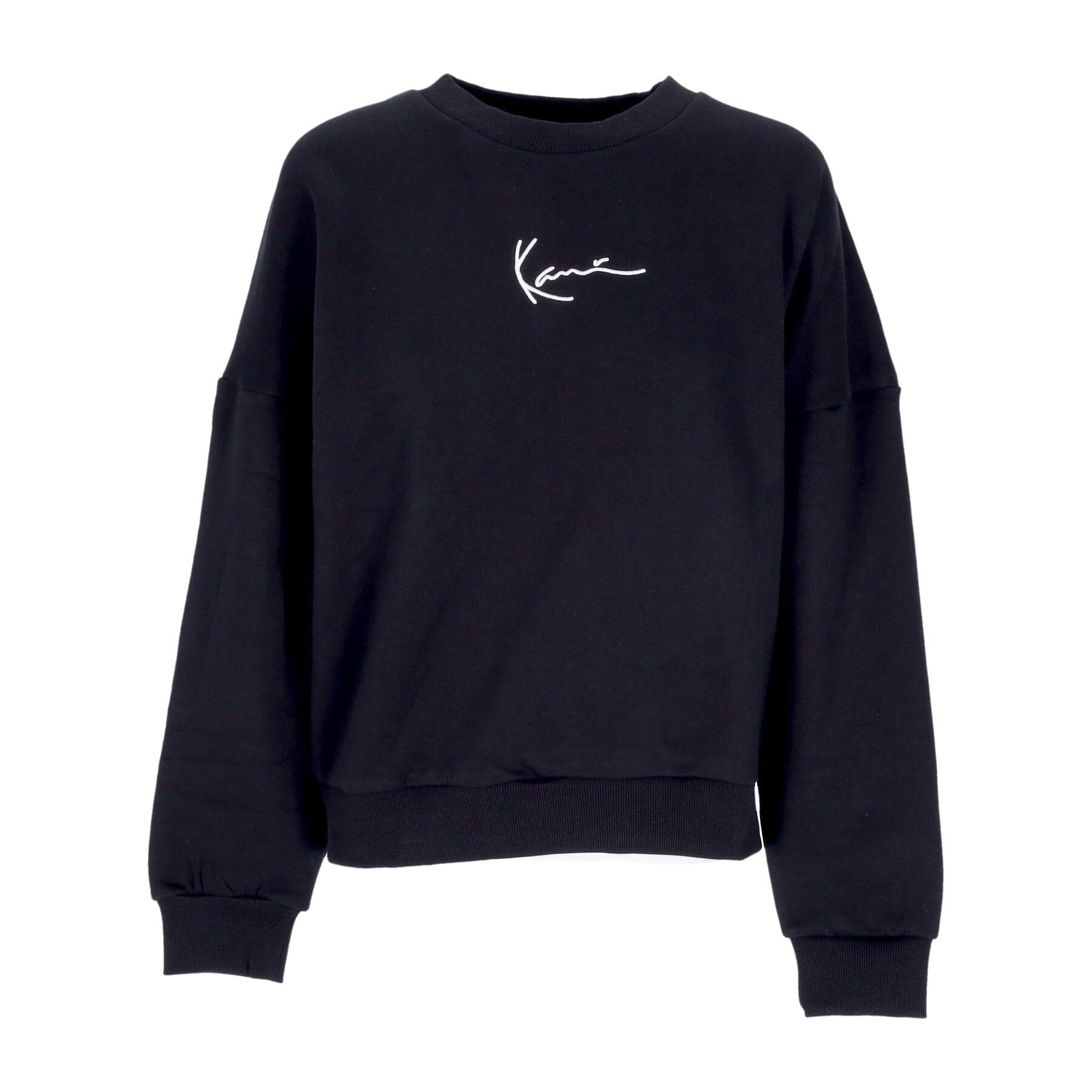 Women's Crewneck Sweatshirt Small Signature Crew Black