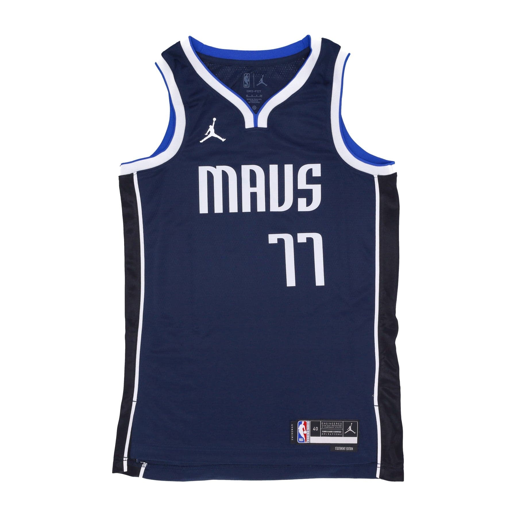 Men's Basketball Tank Top Nba Statement Edition 22 Dri-fit Swingman Jersey No 77 Luka Doncic Dalmav College Navy