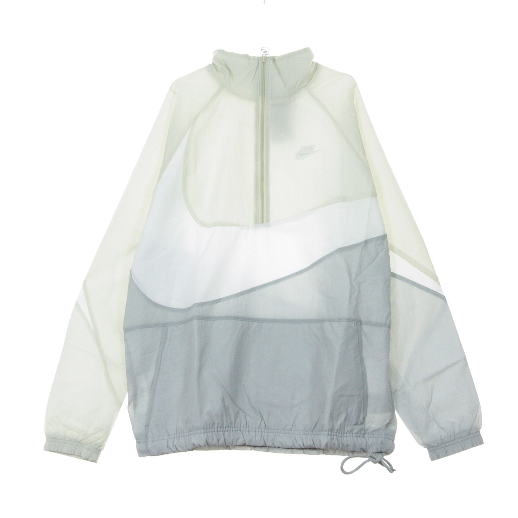 Men's Removable Windbreaker Vw Swoosh Wvn Hlfzip Jkt Wolf Grey/white/light Bone/white