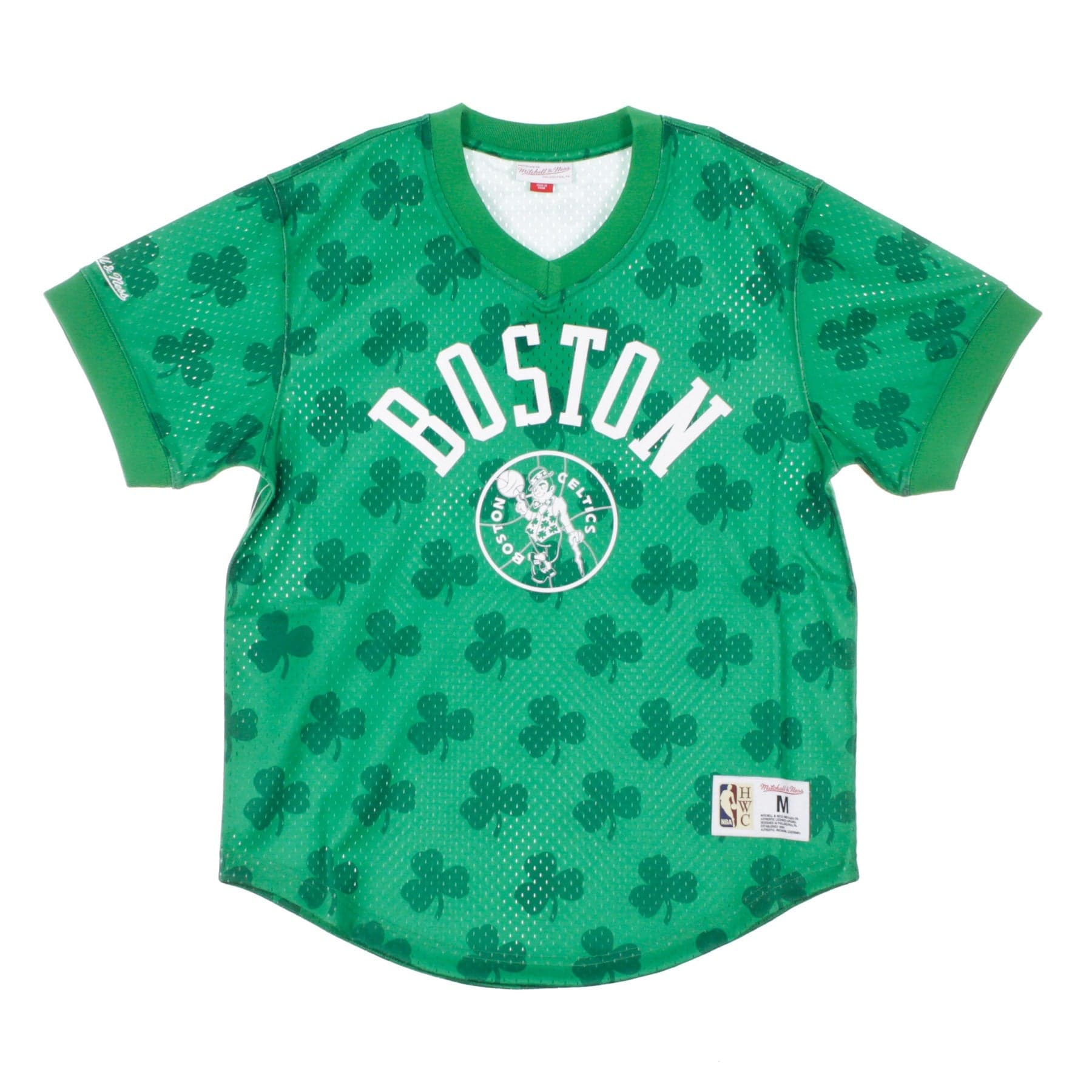 Men's NBA Wordmark Mesh V-neck Boscel Original Team Colors Jacket