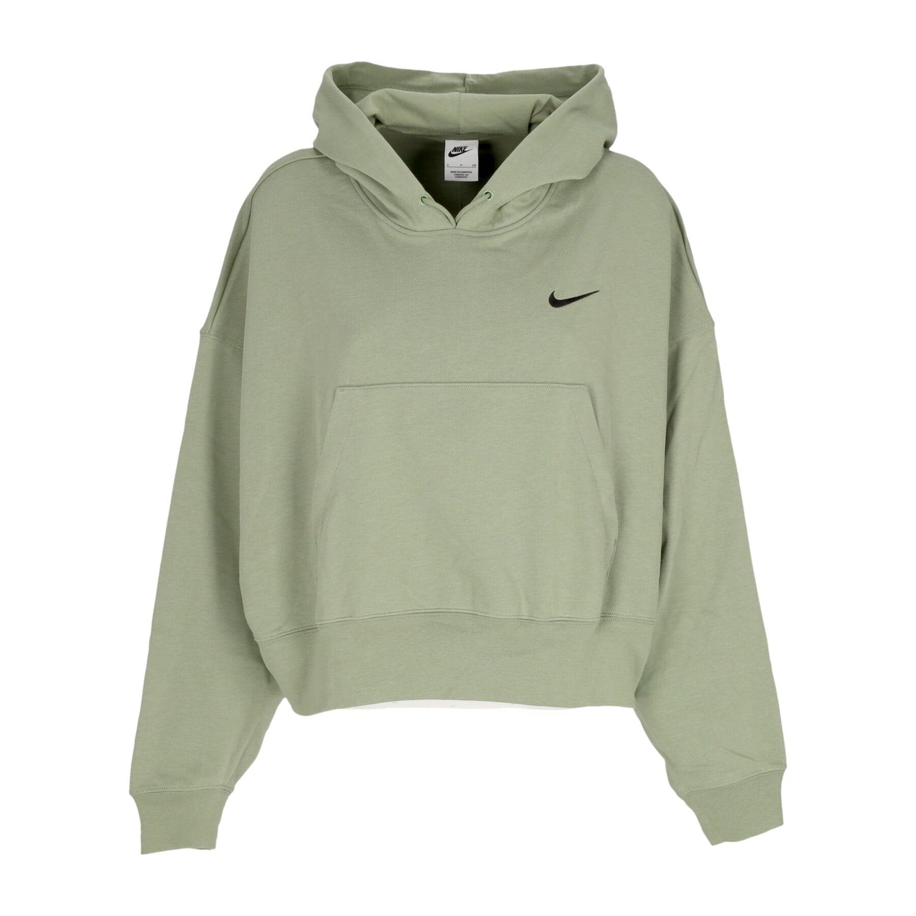 Women's Lightweight Hoodie W Sportswear Jersey Oversized Pullover Hoodie Oil Green/black