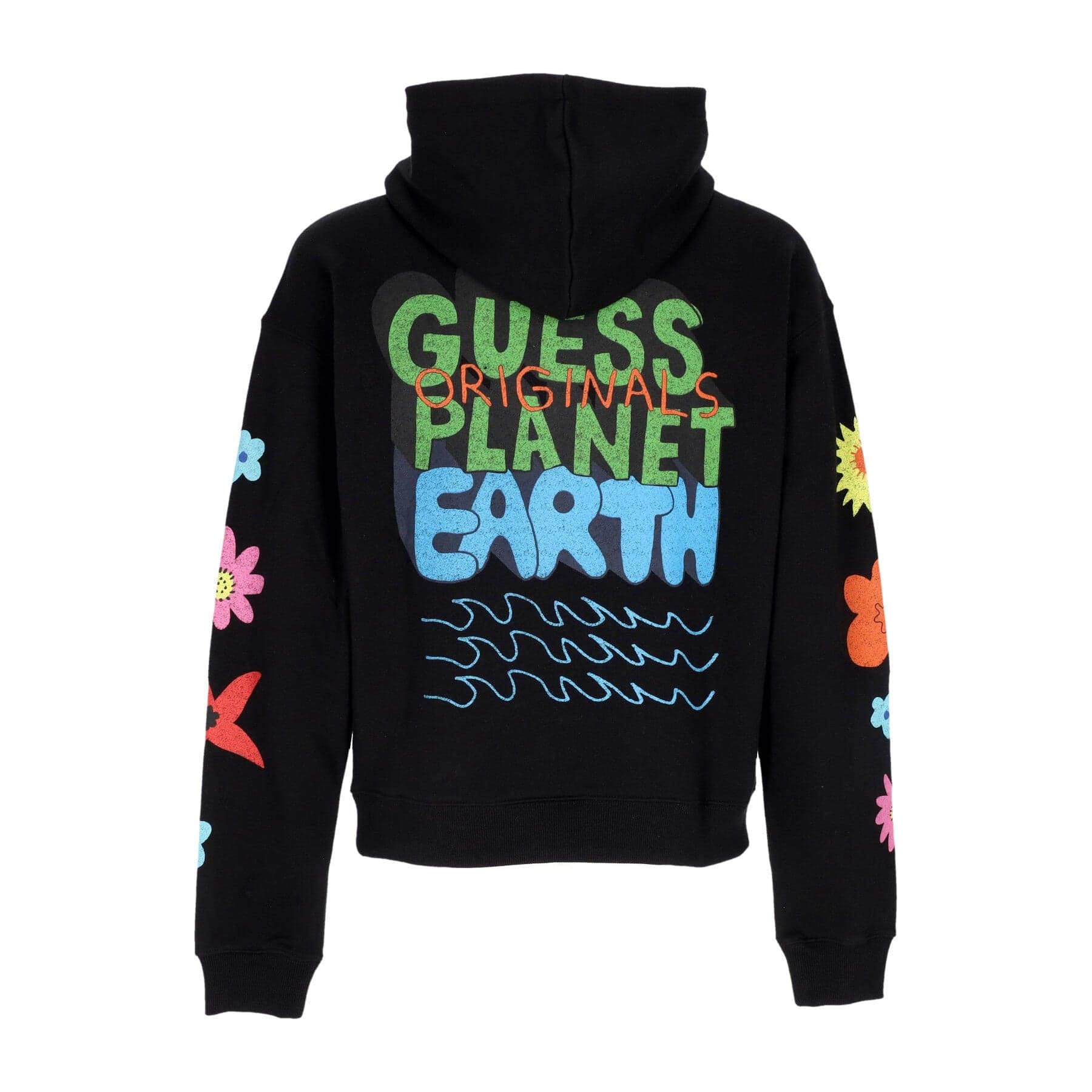 Go Earth Day Sunshine Hoodie Jet Black Men's Lightweight Hoodie