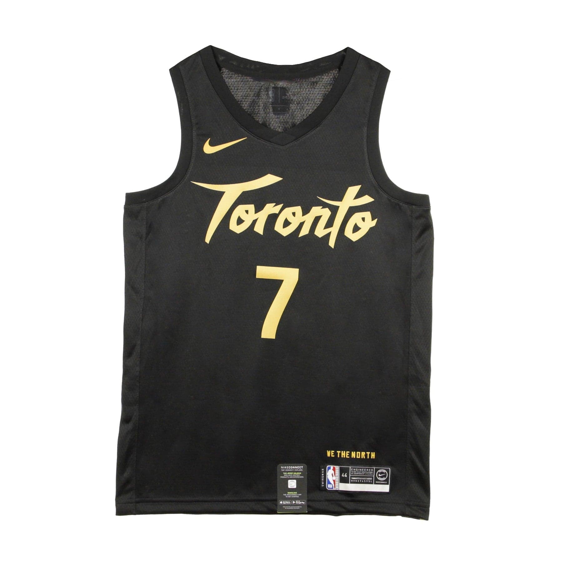 Men's Basketball Tank Top Nba Swingman Jersey City Edition No 7 Kyle Lowry Torrap Black