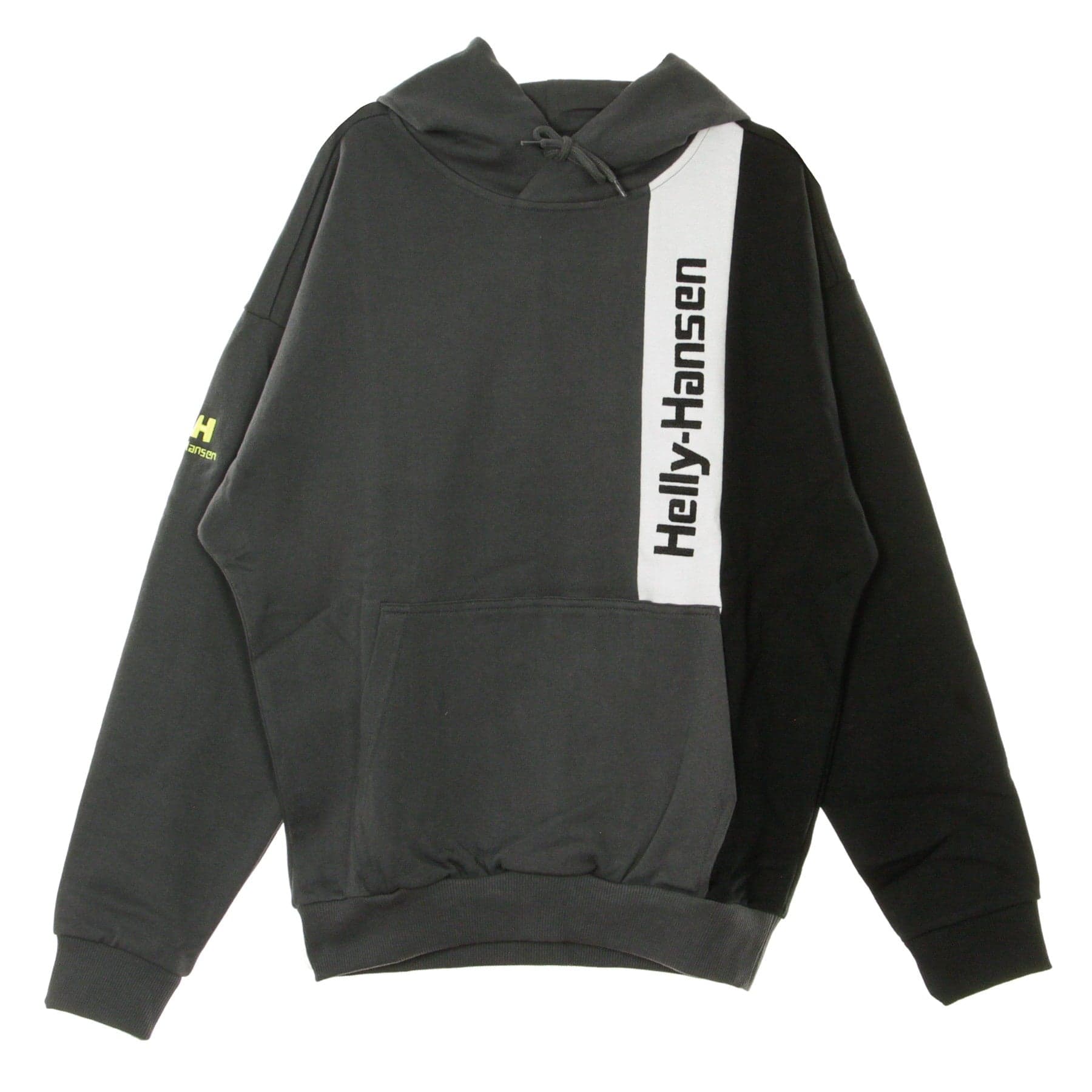 Men's Lightweight Hooded Sweatshirt Blocked Hoodie Charcoal/charbon