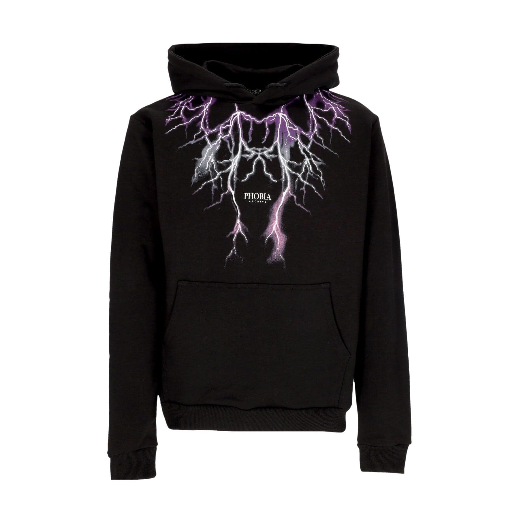 Lightweight Men's Hoodie Lightning Hoodie Black/purple/grey/fuchsia
