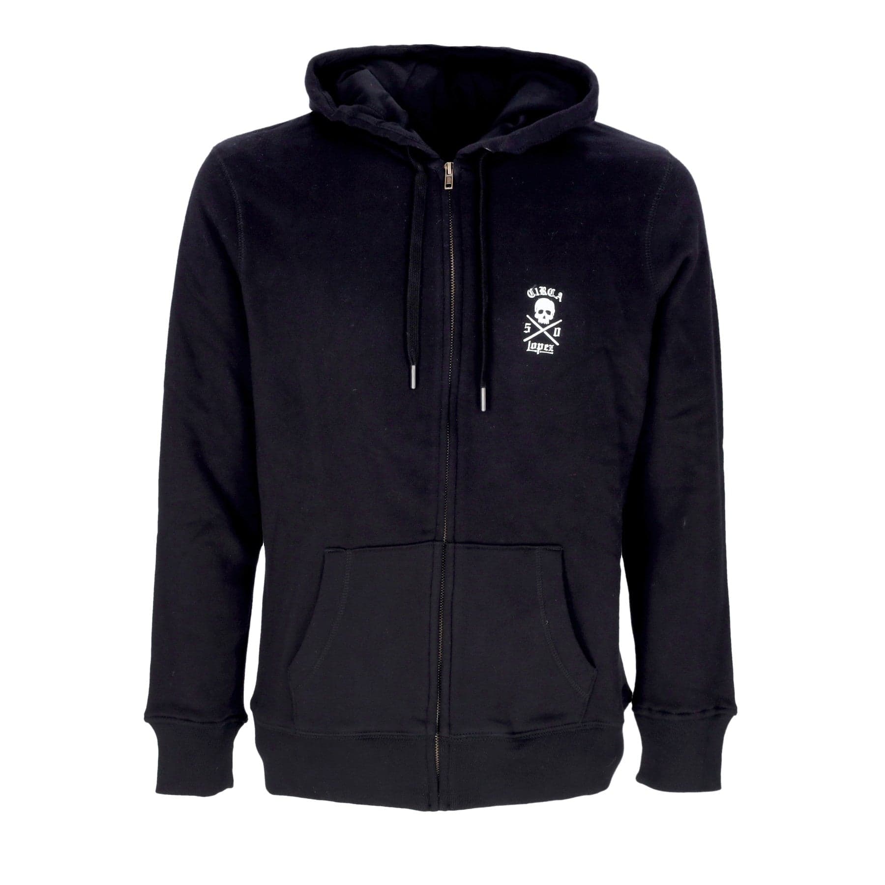 Lopez 50 Zip Hood Men's Sweatshirt Black/white
