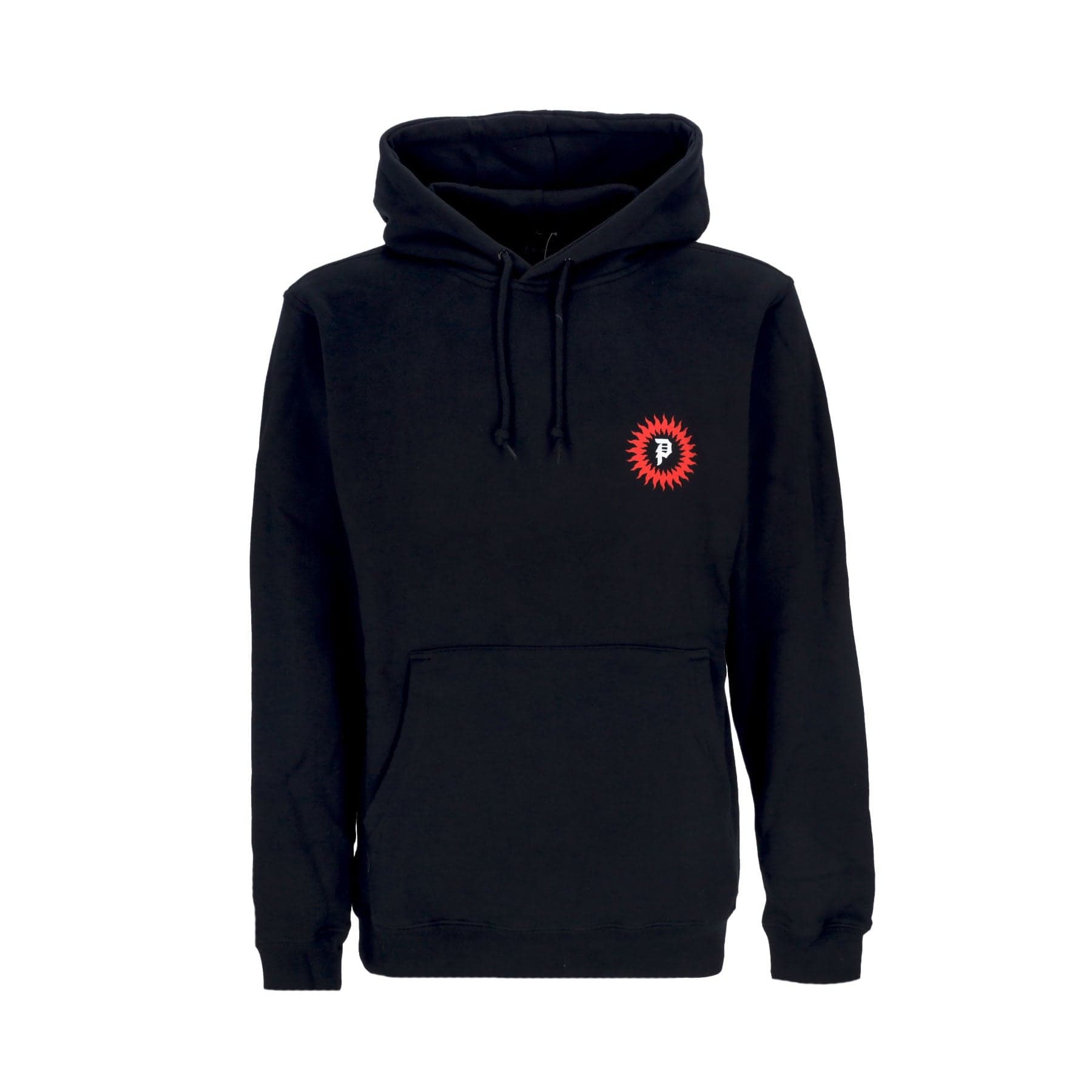 Men's Red Cap Hoodie Black