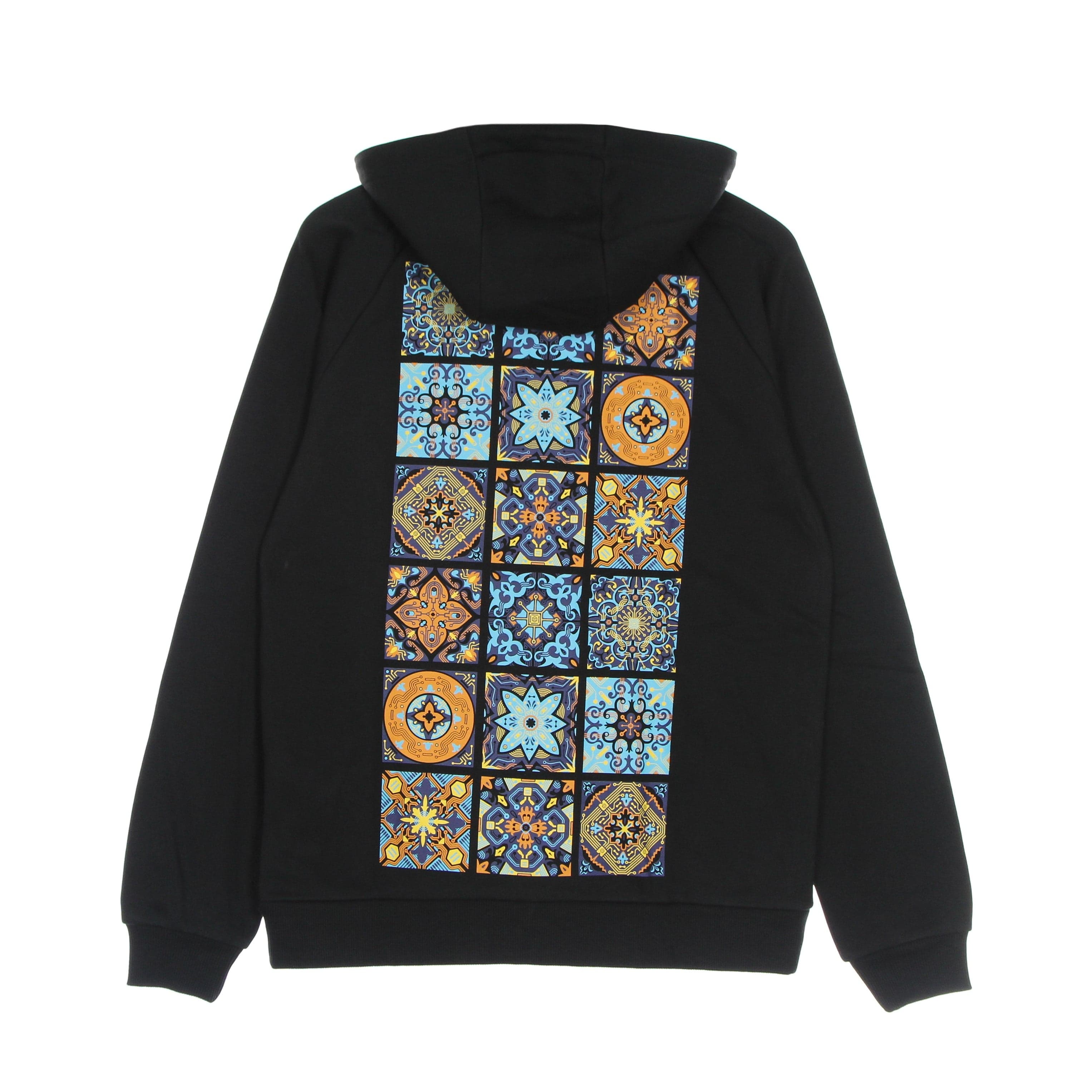 Men's Zip Hoodie Sweatshirt Printed Circuit Board Hoodie Black