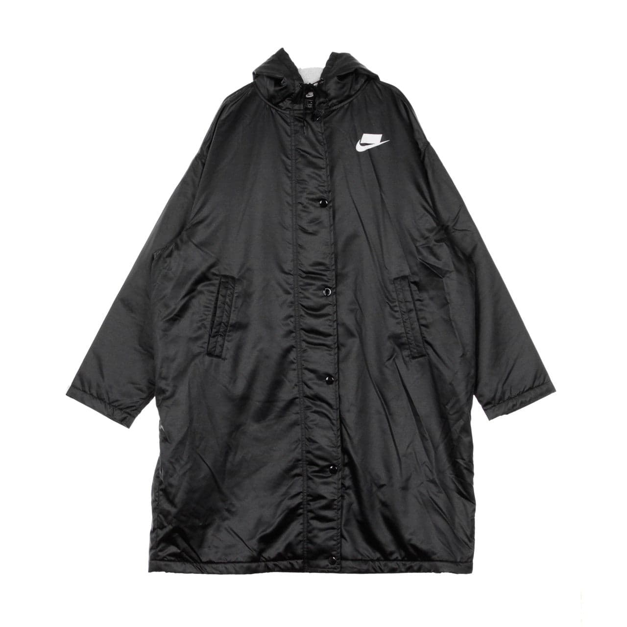 W Sport Pac Parka Women's Long Jacket Black/muslin/white