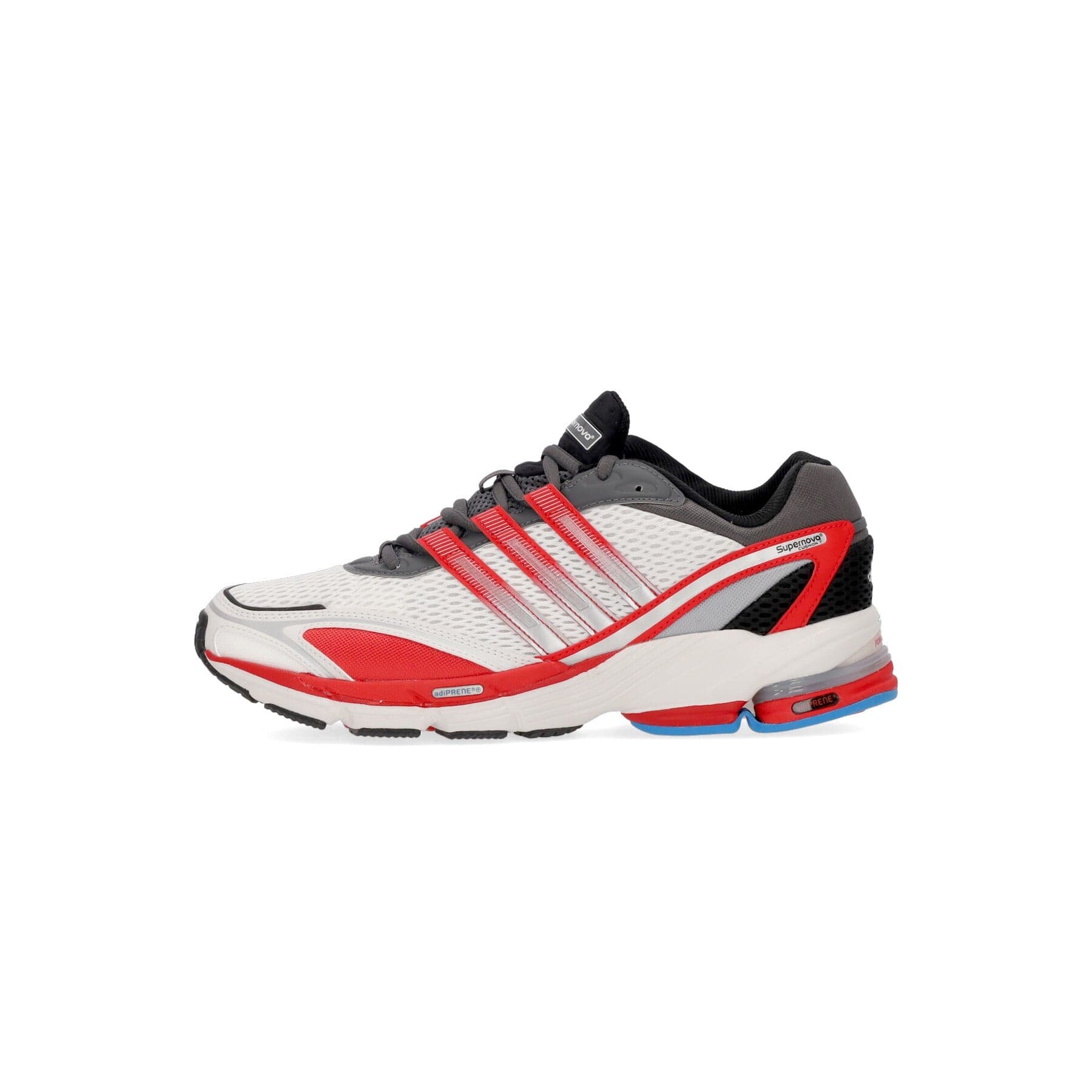 Supernova Cushion 7 Gray Five/crystal White/vivid Red Men's Low Shoe