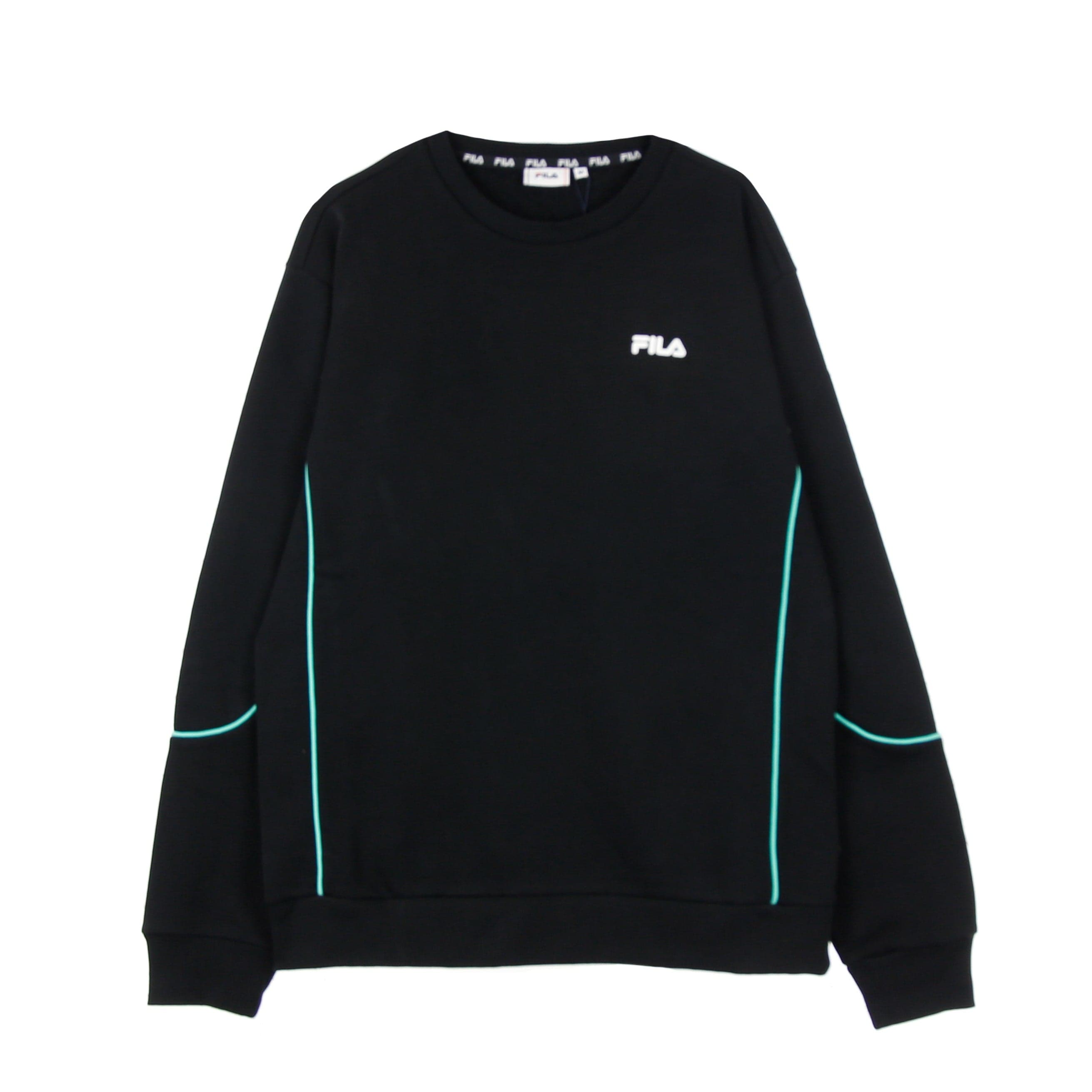 Adil Crew Sweat Men's Lightweight Crewneck Sweatshirt Black