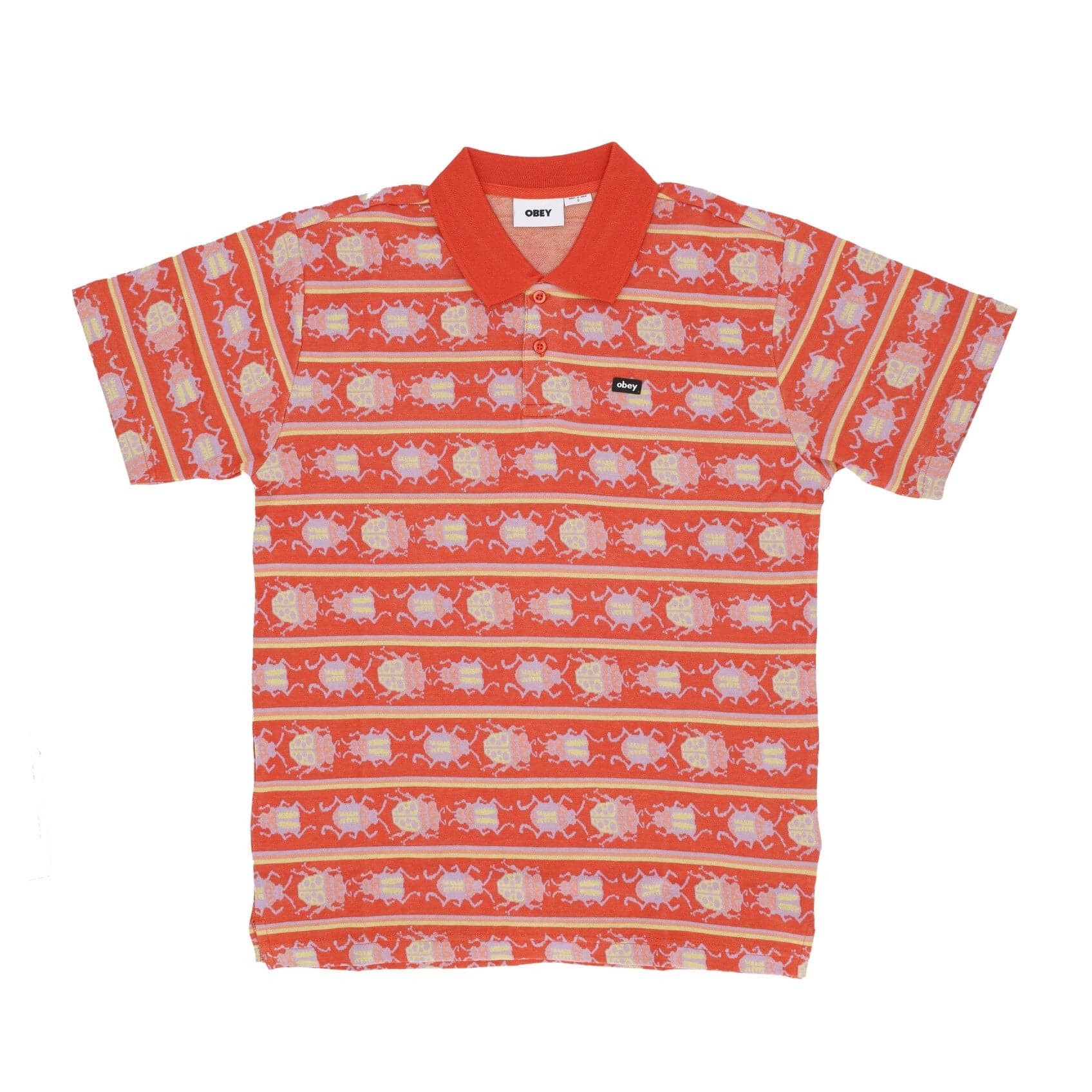 Men's Short Sleeve Polo Bugs Jacquard Polo Roobios Multi