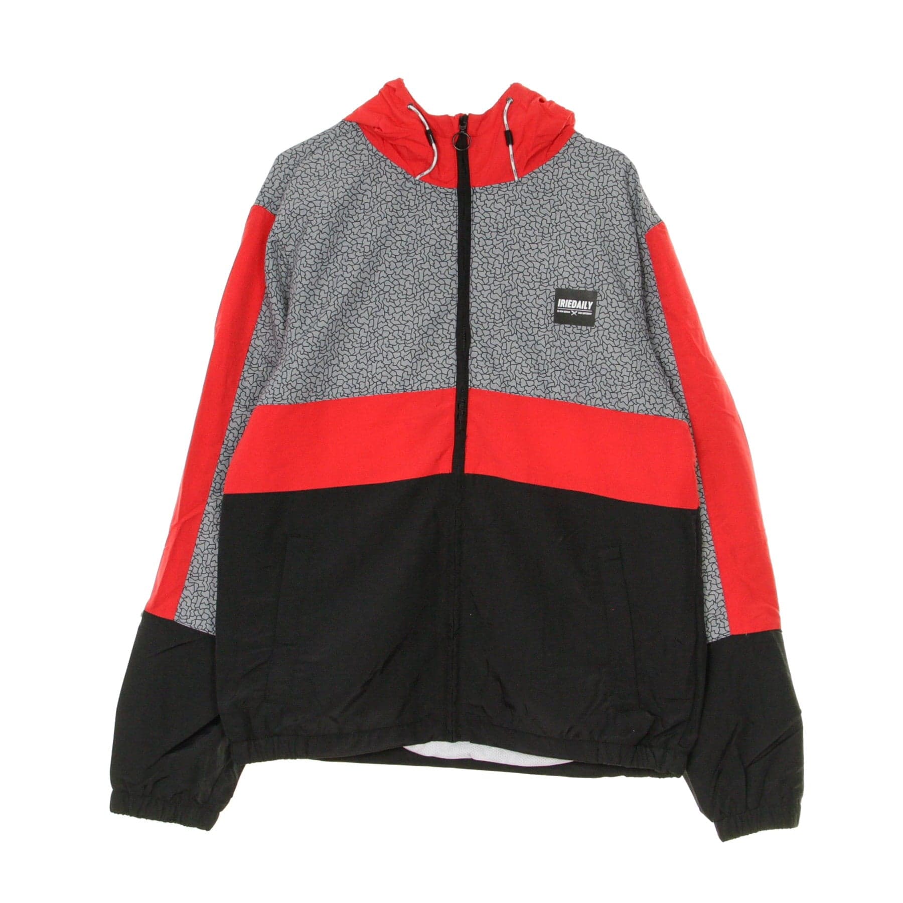 Prime Hood Jacket Men's Windbreaker Black/red