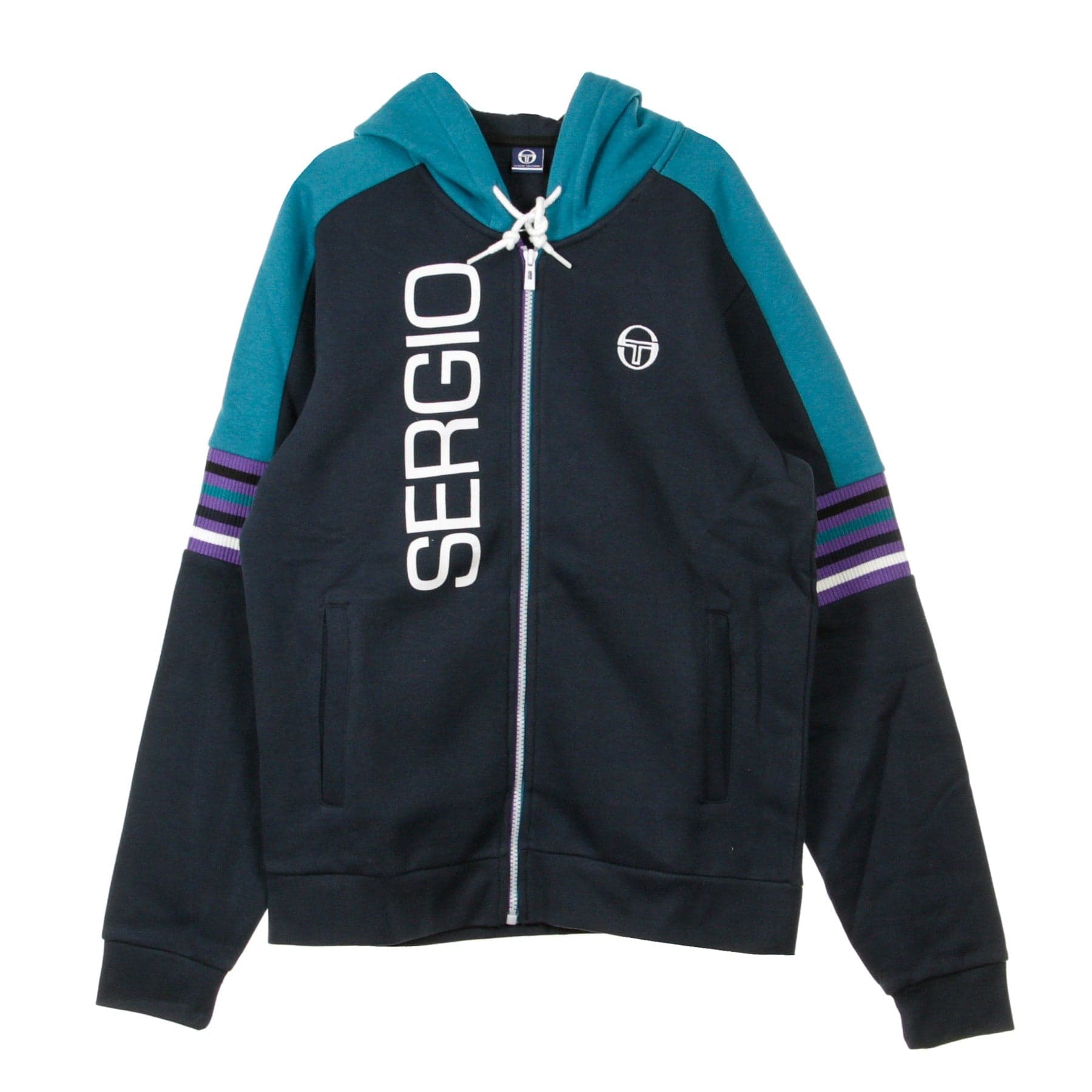 Darwin Sweater Men's Zip Hoodie Navy Ocean