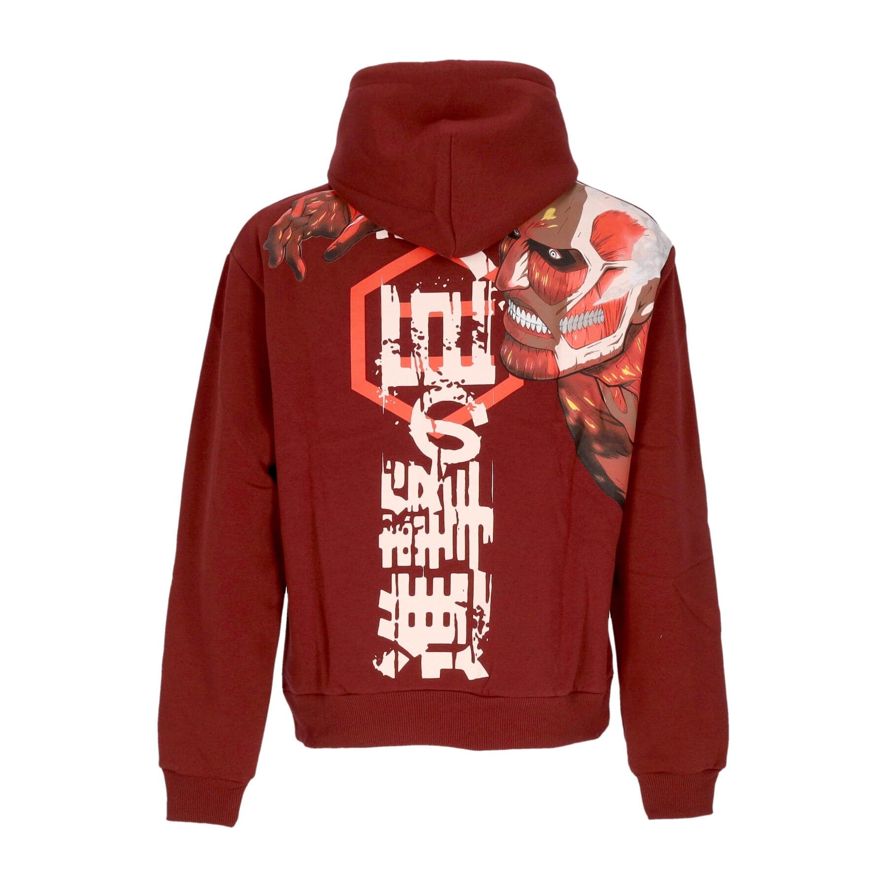 Aot Hoodie X Attack On Titan Red Men's Hoodie