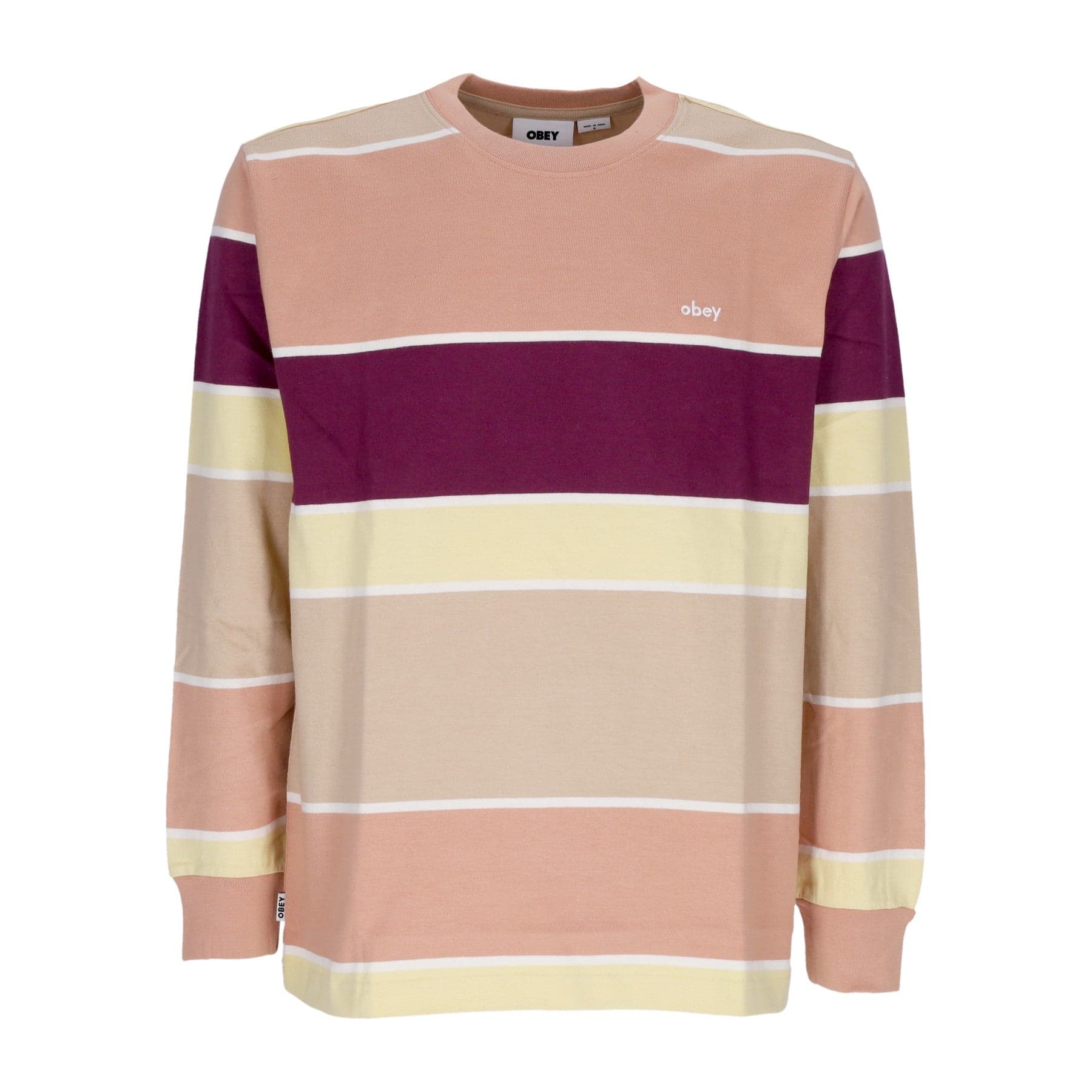 Men's Long Sleeve T-Shirt Nationale Stripe L/s Tee Italian Clay Multi
