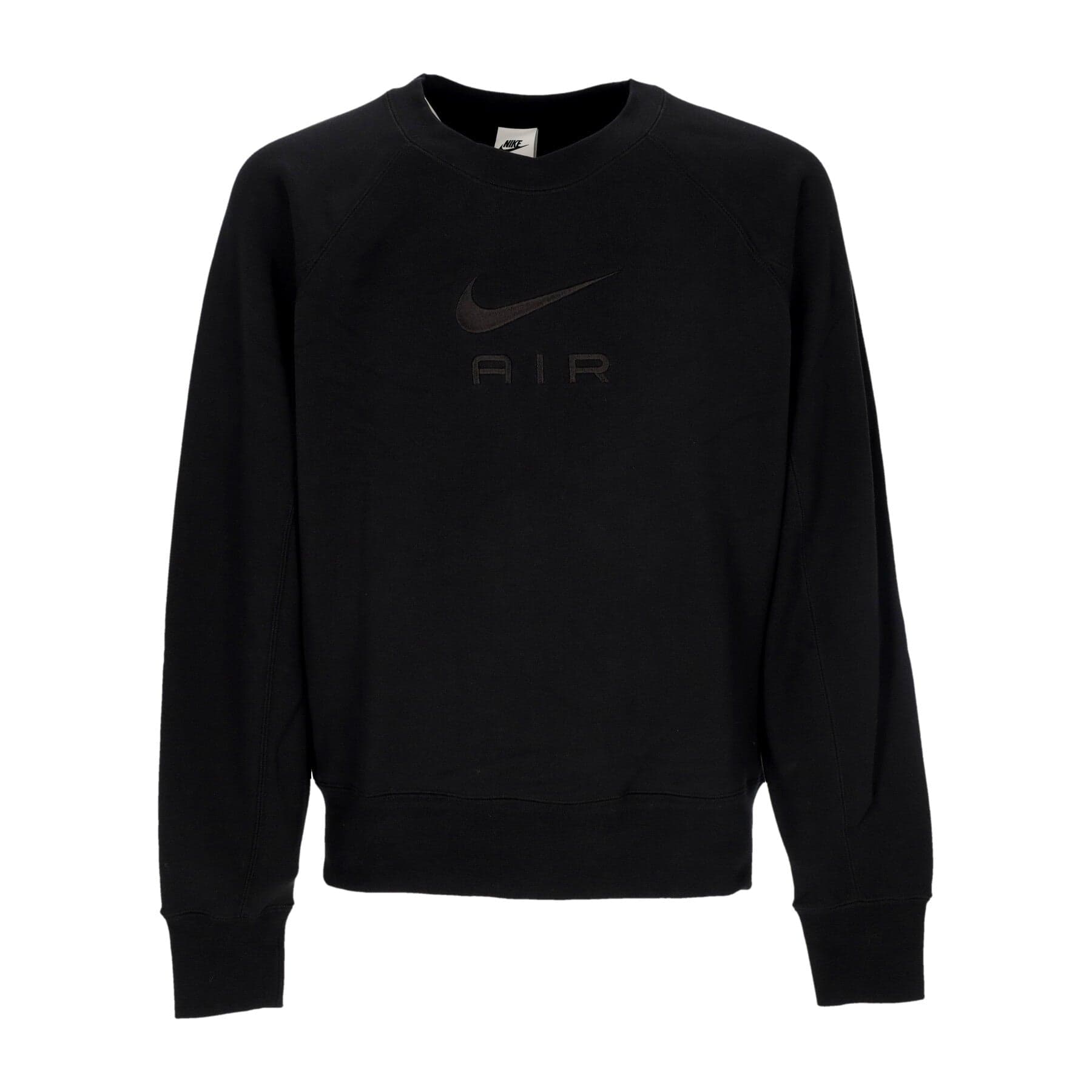 Men's Lightweight Crewneck Sweatshirt Sportswear Air French Terry Crewneck Black/black
