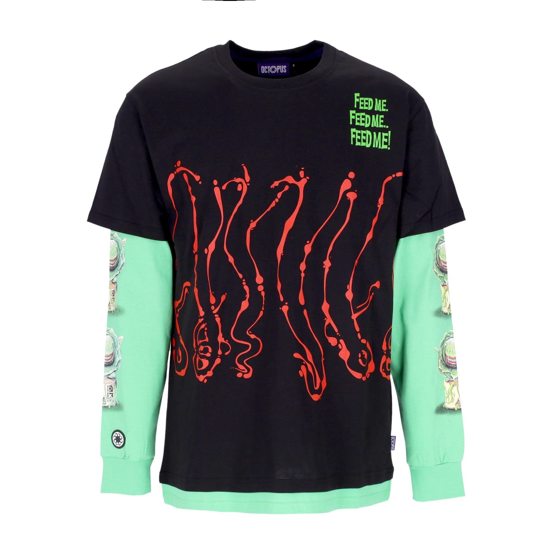 Dripper Men's Long Sleeve T-Shirt L/s Tee Black