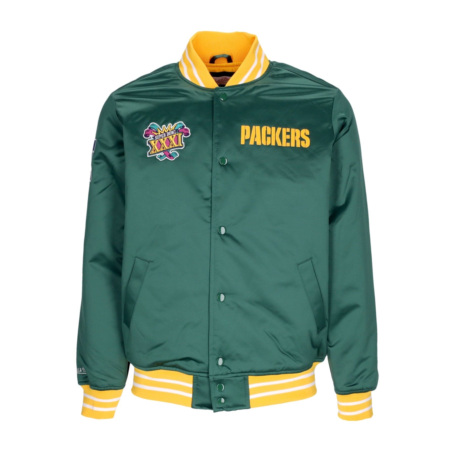 Men's Bomber Jacket Nfl Heavyweight Satin Jacket Grepac Original Team Colors