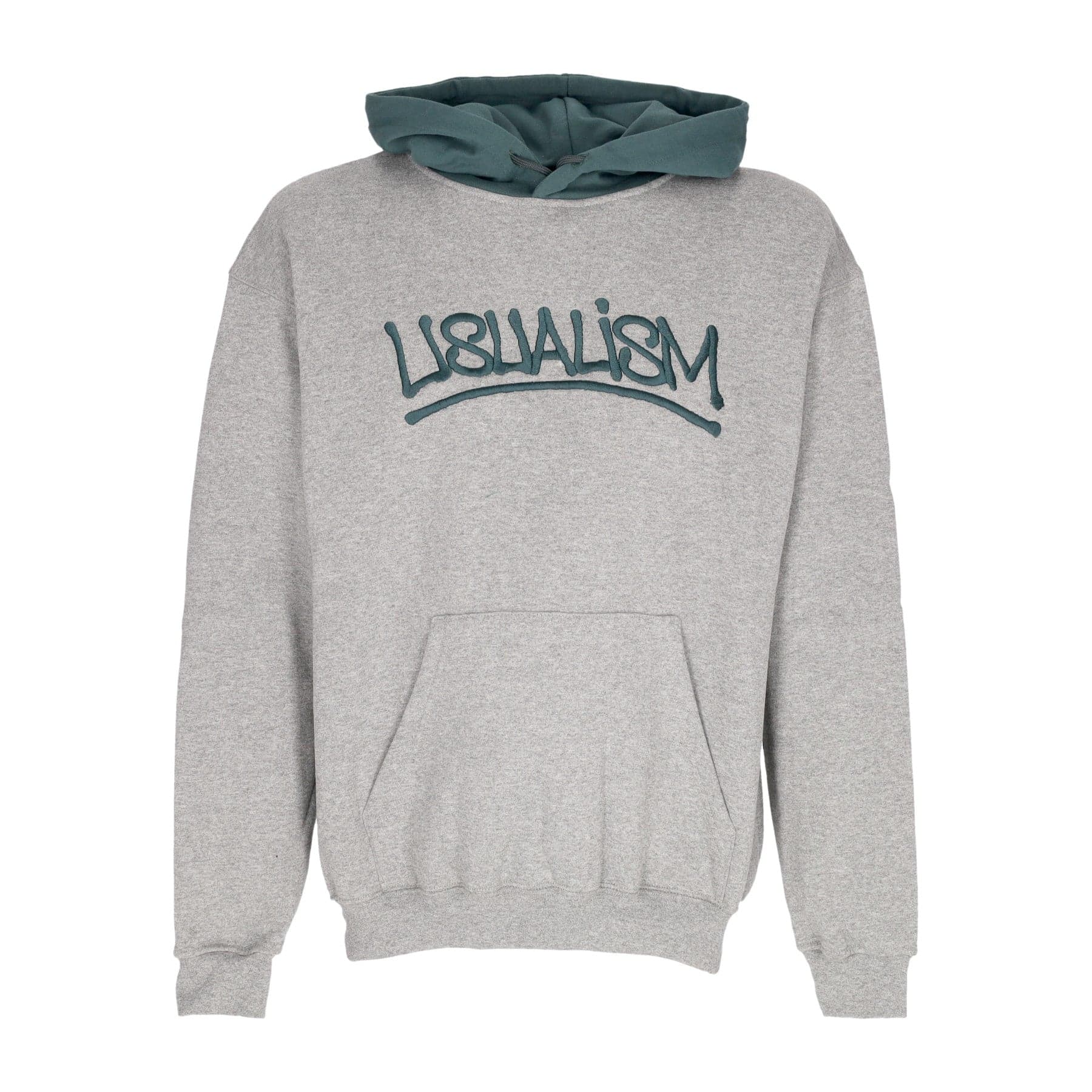 Usualism Hoodie Men's Hoodie Heather Grey/dark Green