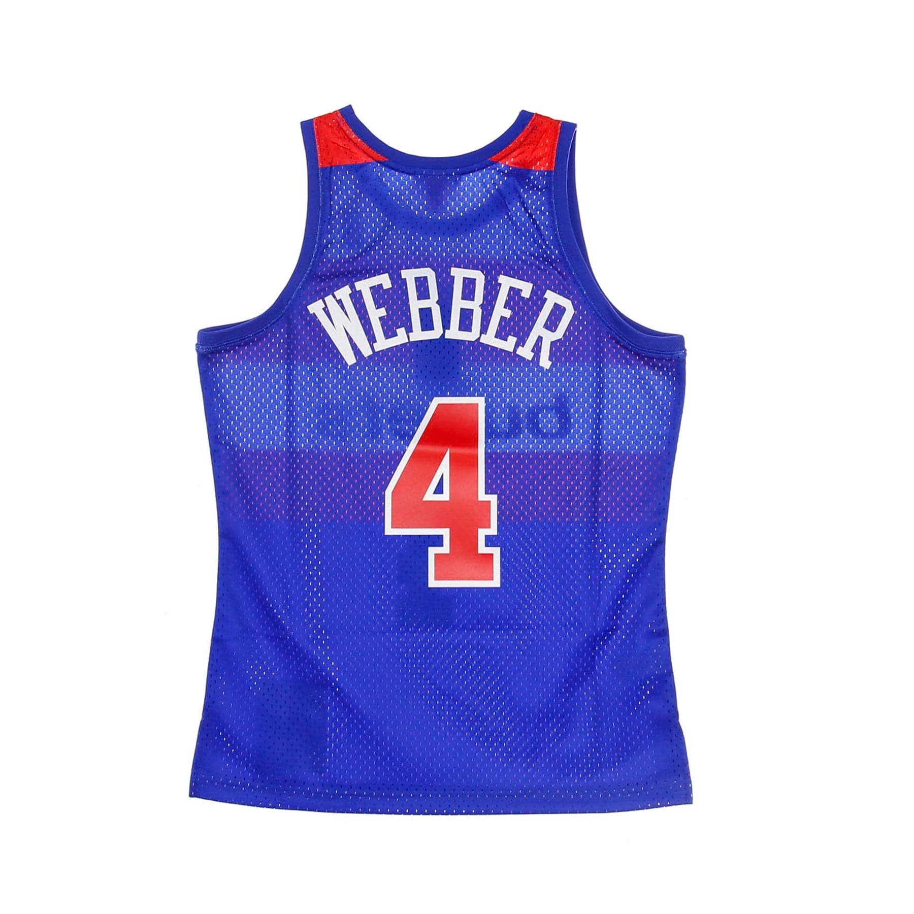 Men's Basketball Tank Top Nba Swingman Jersey Hardwood Classics No 4 Chris Webber 1996-97 Waswiz Road Original Team Colors