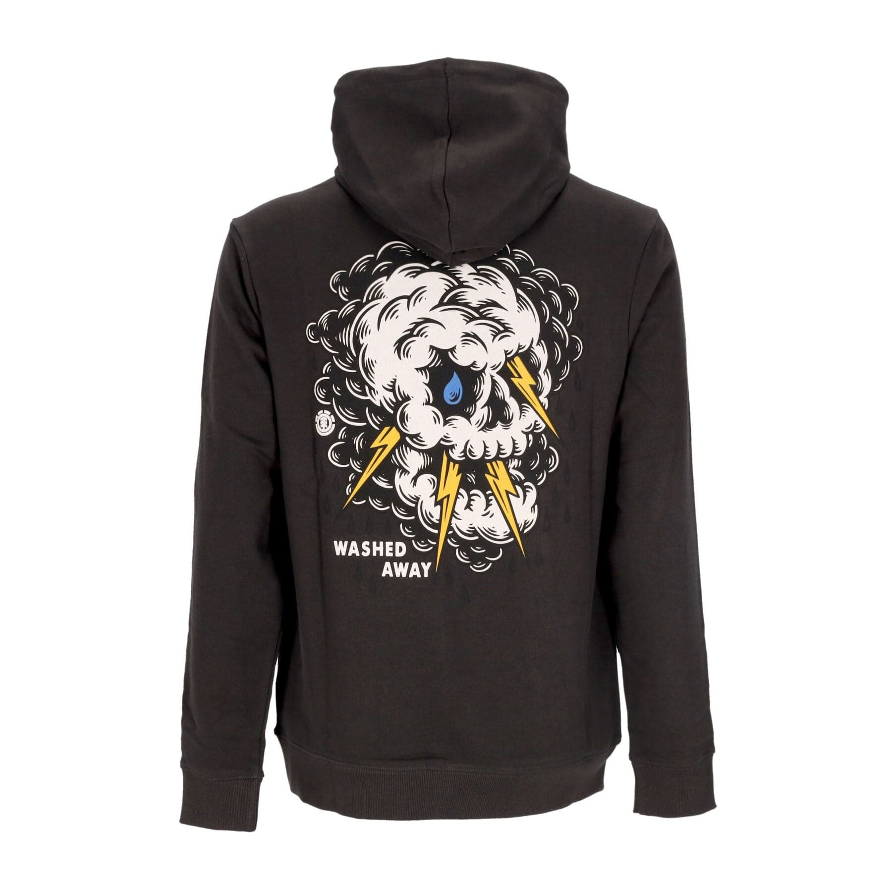 Angry Clouds Hoodie Men's Hoodie Off Black