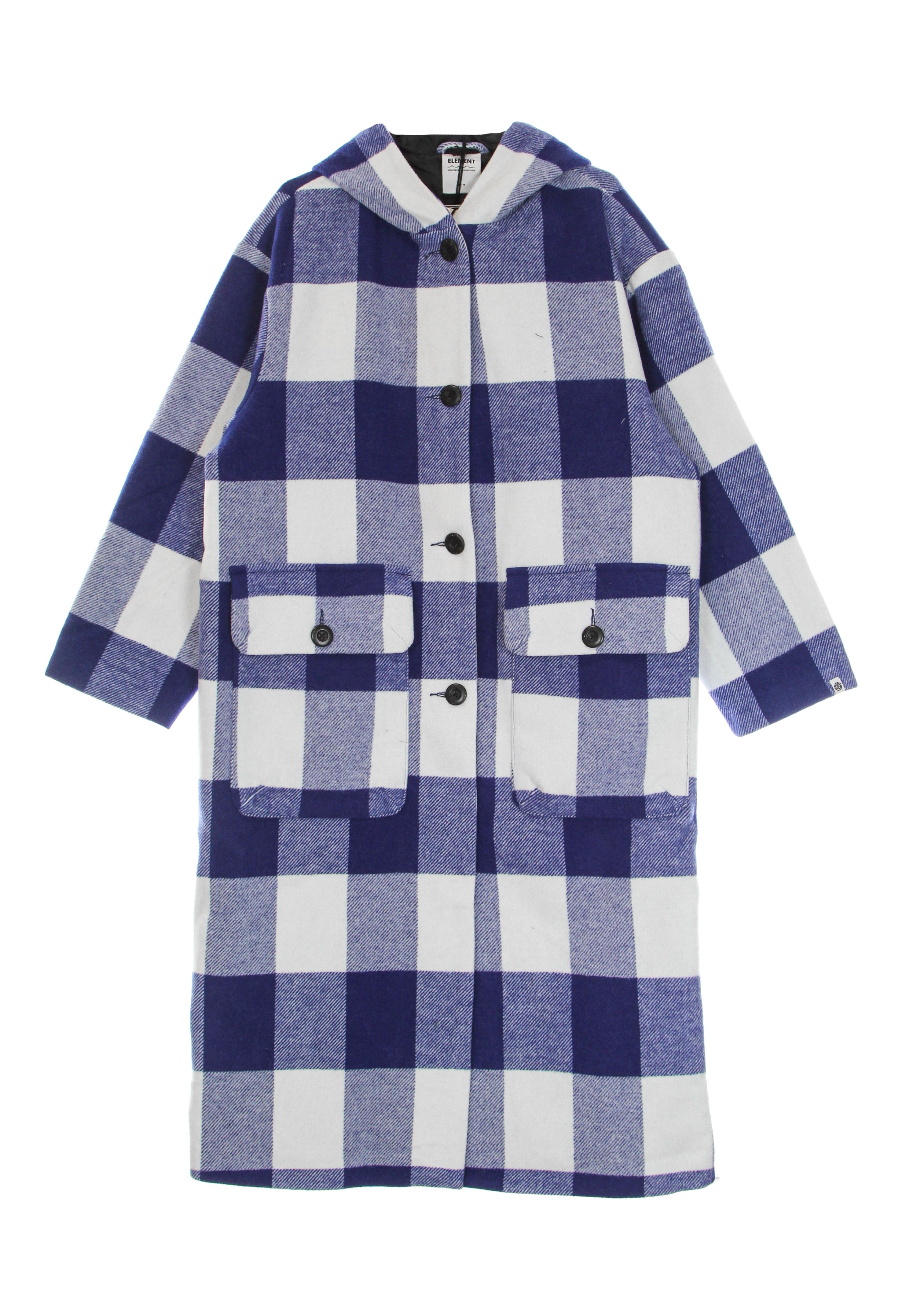 Long Women's Blizzard Coat Blue Buffalo Jacket