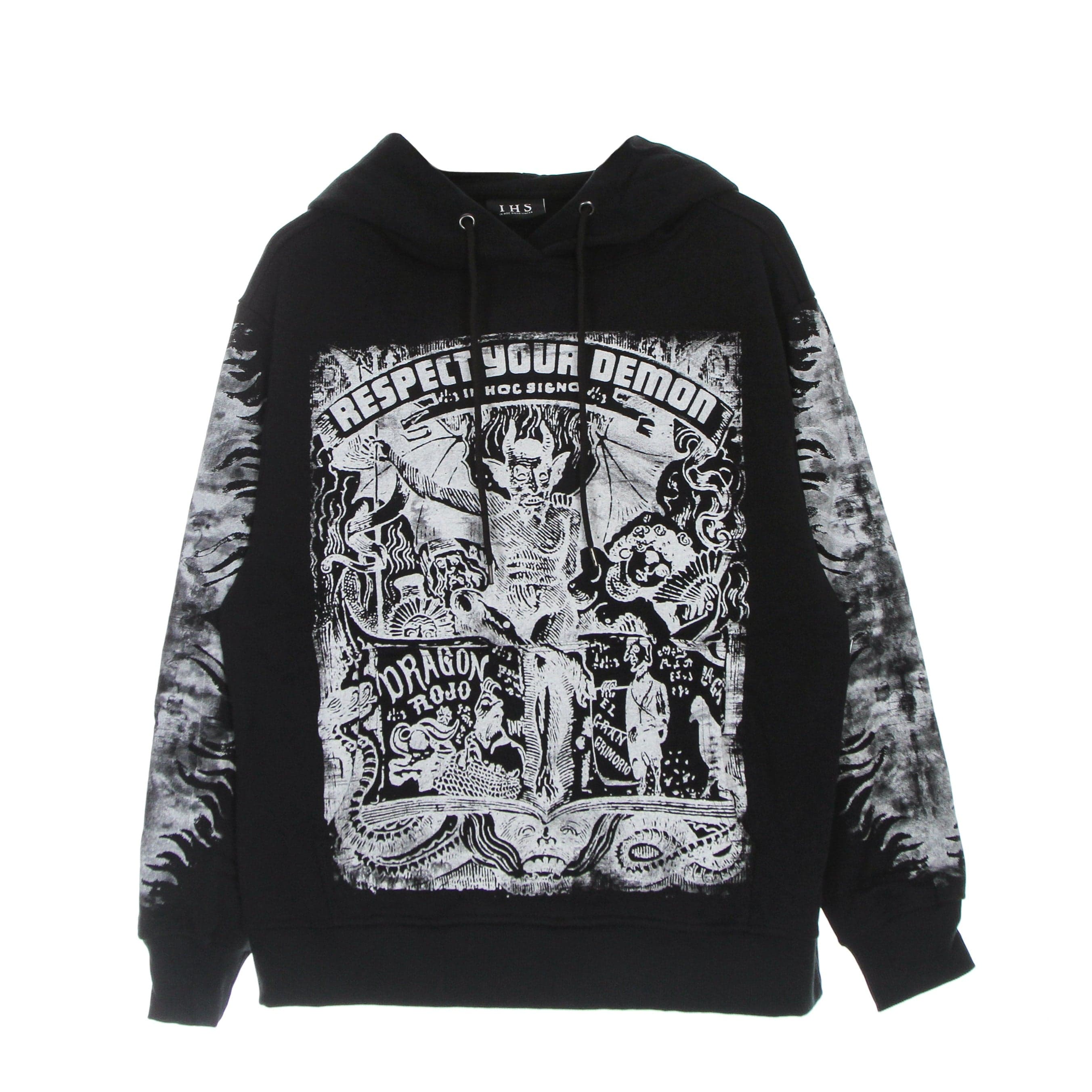 Men's Hoodie Respect Your Demon Hoodie Black