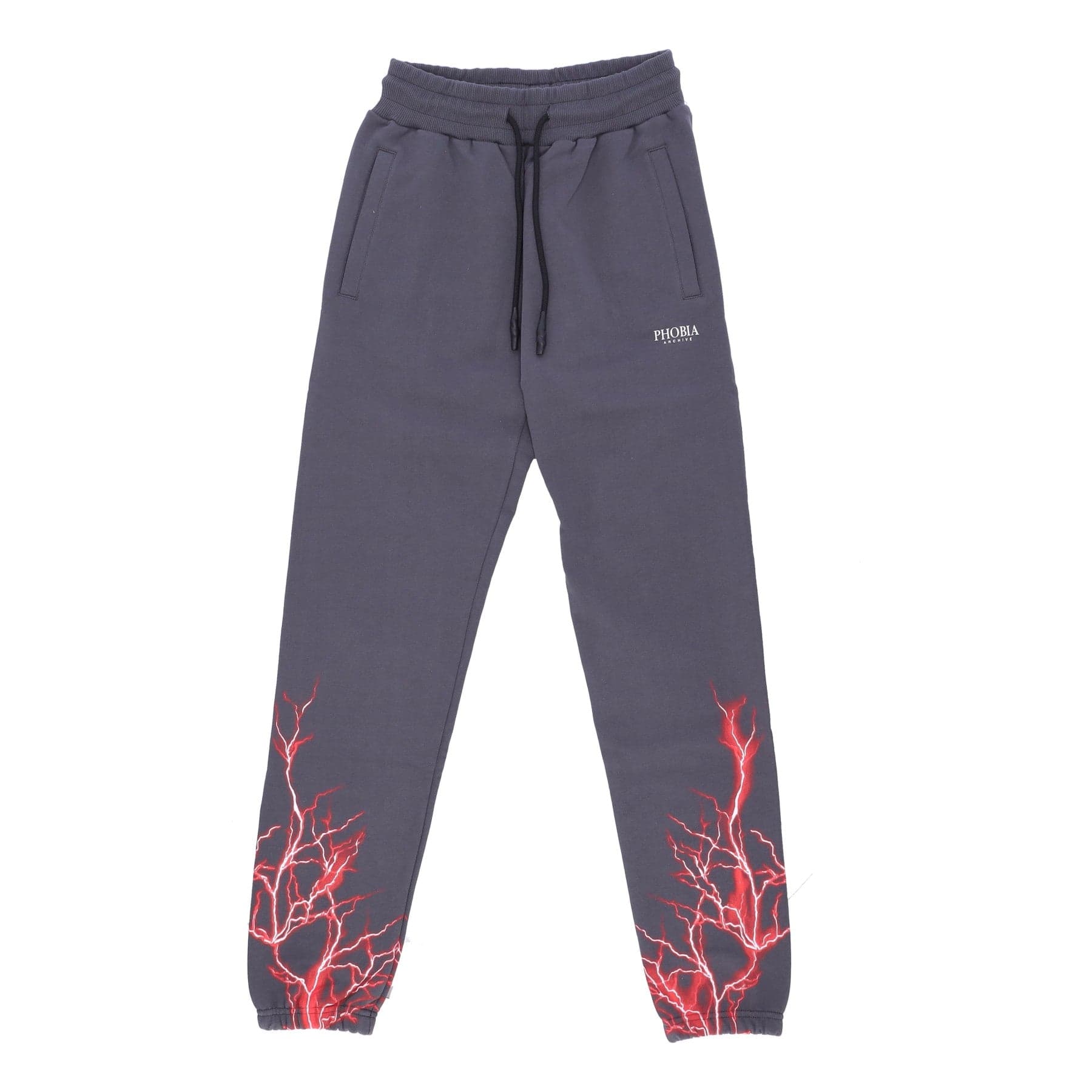 Lightweight Tracksuit Pants Men Lightning Pants Grey/red