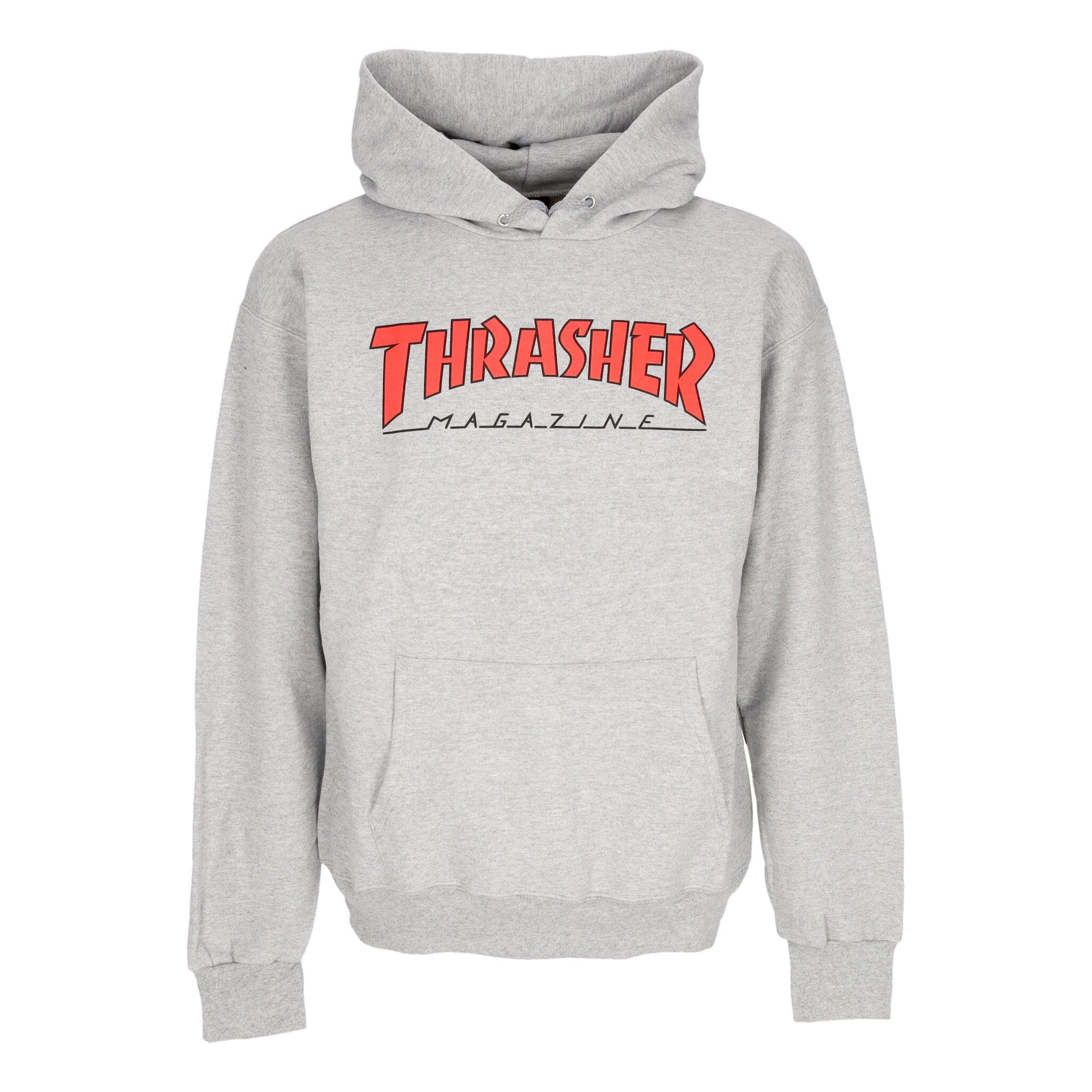 Men's Hoodie Outlined Hoodie Light Steel/red