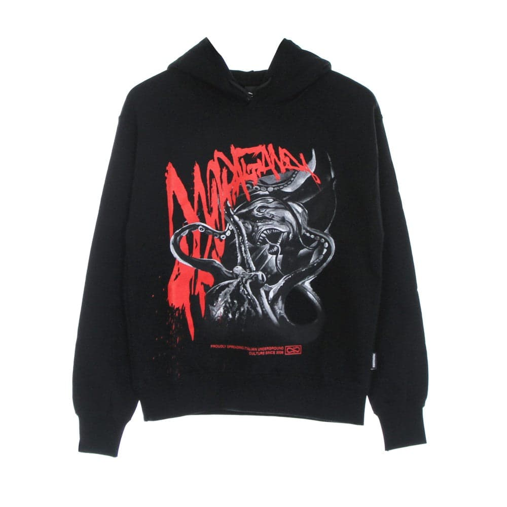Men's Lightweight Hooded Sweatshirt Tentacles Hoodie Black