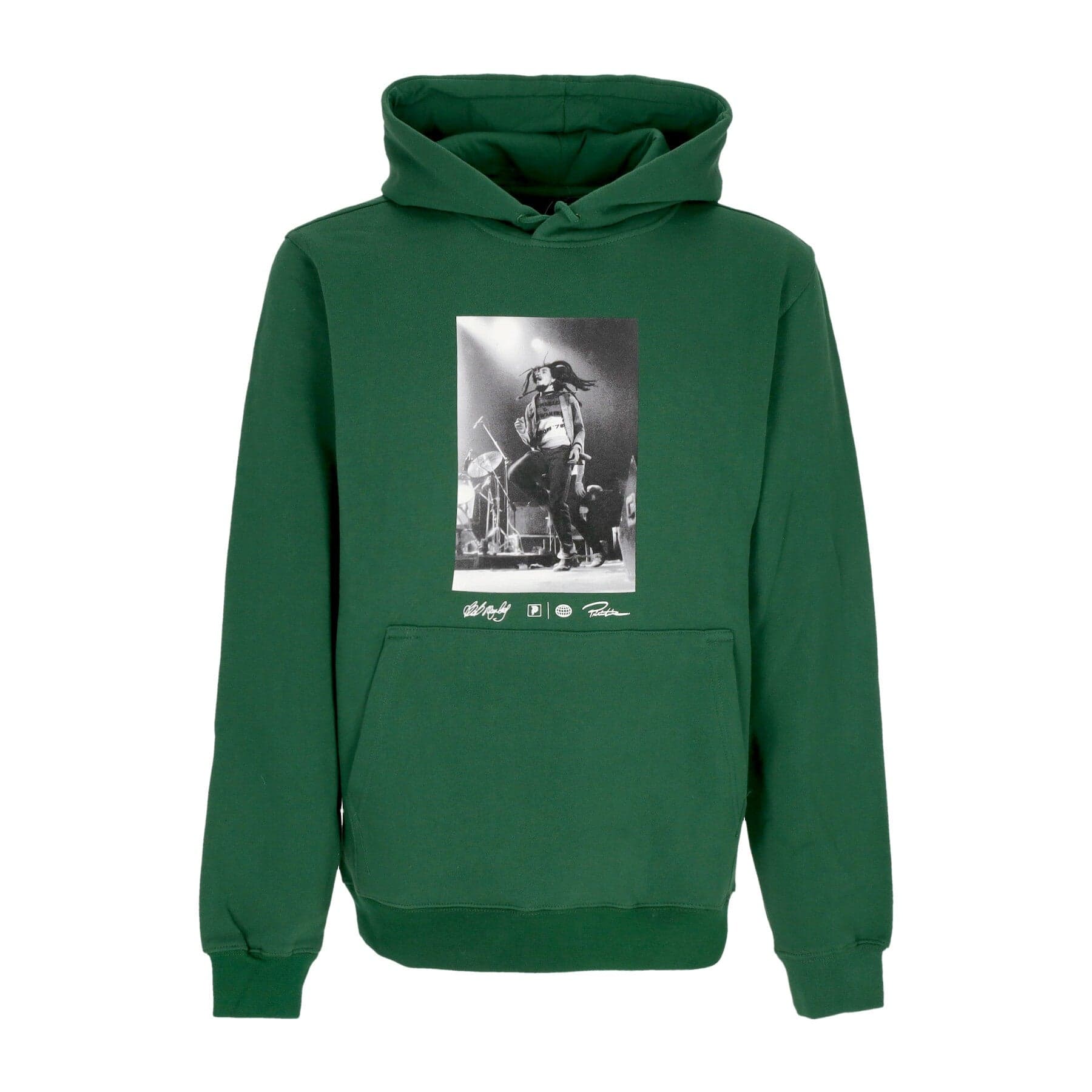 Men's Heartache Hoodie X Bob Marley Forest Green