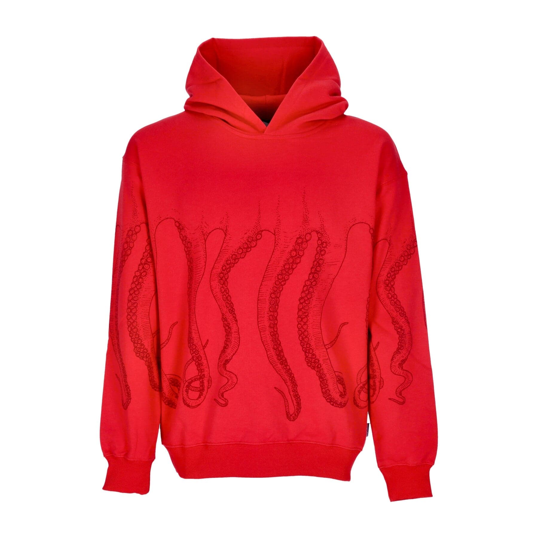 Outline Hoodie Red Men's Lightweight Hooded Sweatshirt