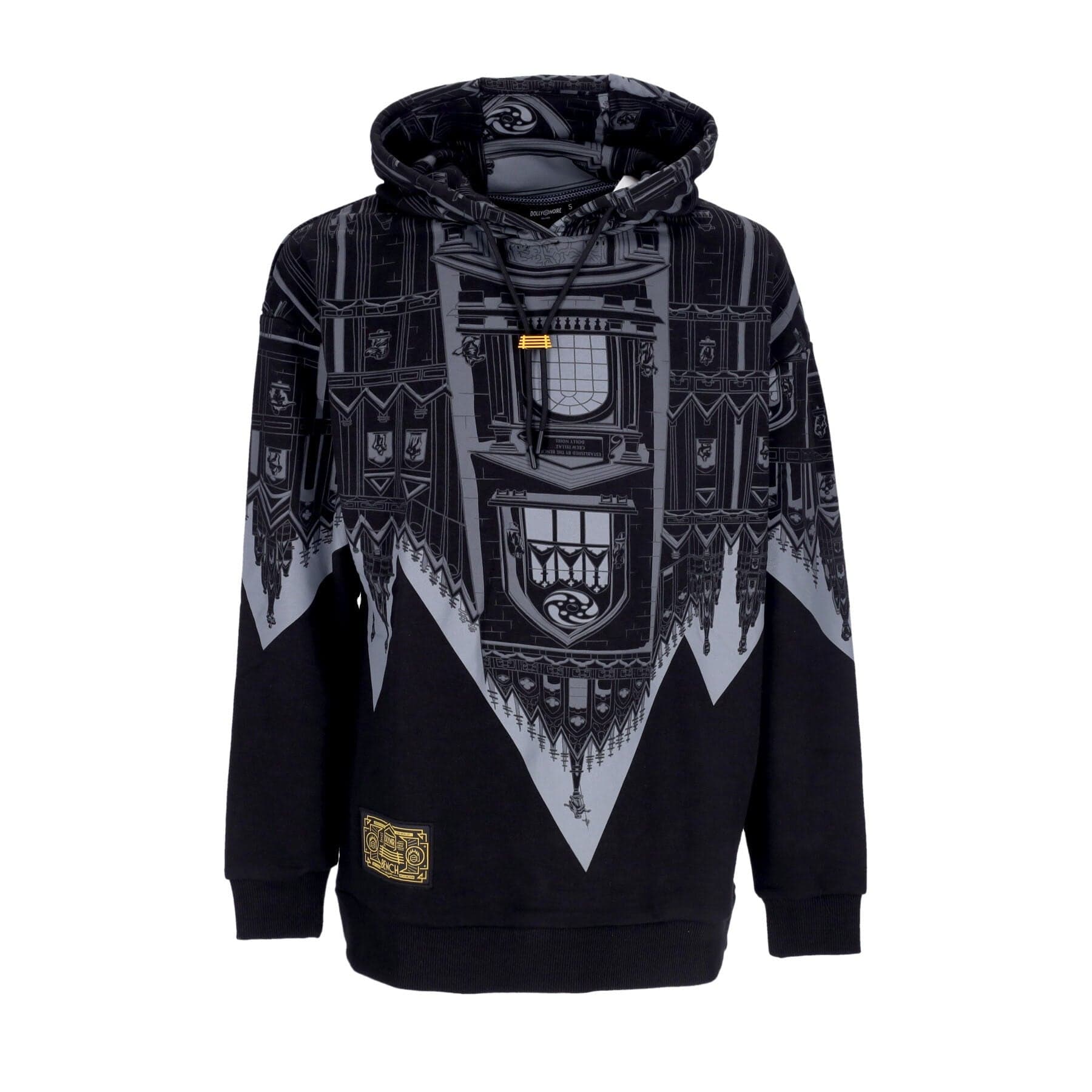 Men's Lightweight Hooded Sweatshirt Bench Duomo Over Hoodie Black